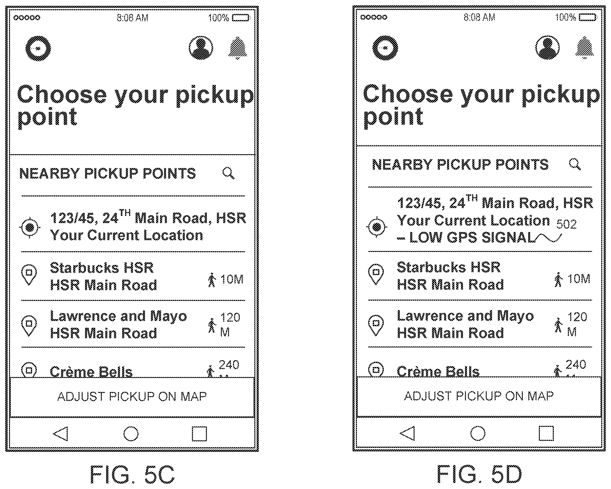 Patent US12366457 Figure 11 – Point of interest based pickup coordination system