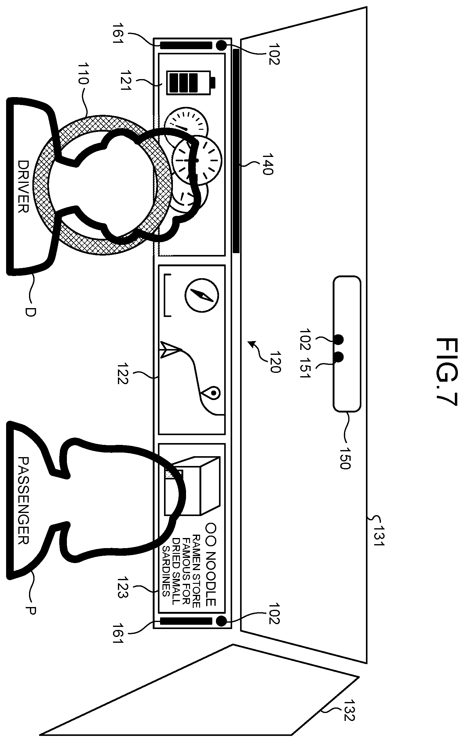Patent US12366458 Figure 7 – Information presentation method, information presentation system, and computer-readable medium