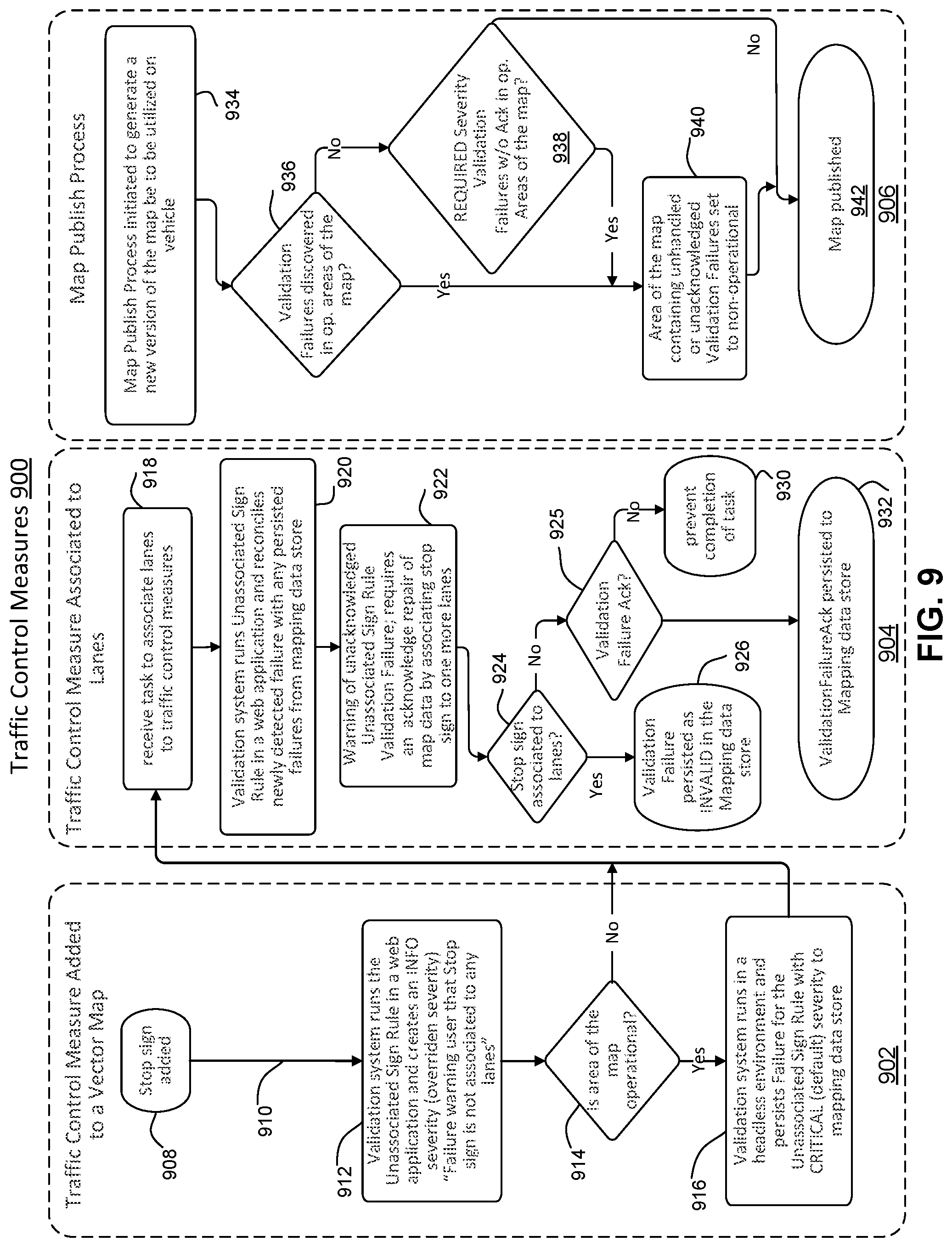 Patent US12366462 Figure 10 – Validating high definition mapping data