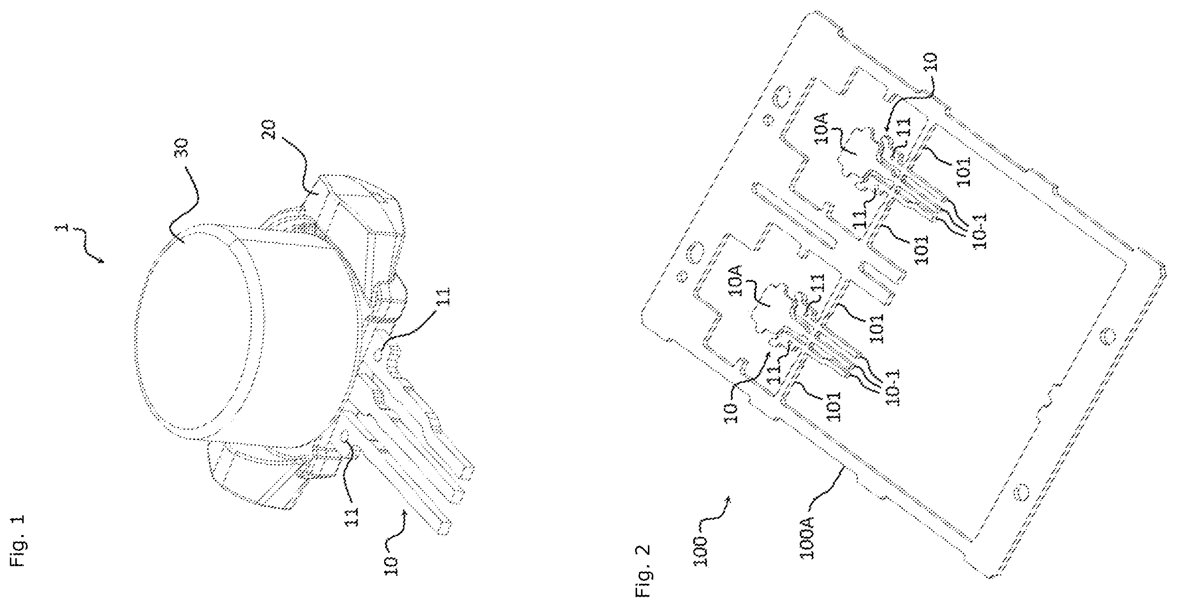 Patent US12366467 Figure 1 – Method and system for manufacturing a sensor by means of marks and markings, and corresponding sensor