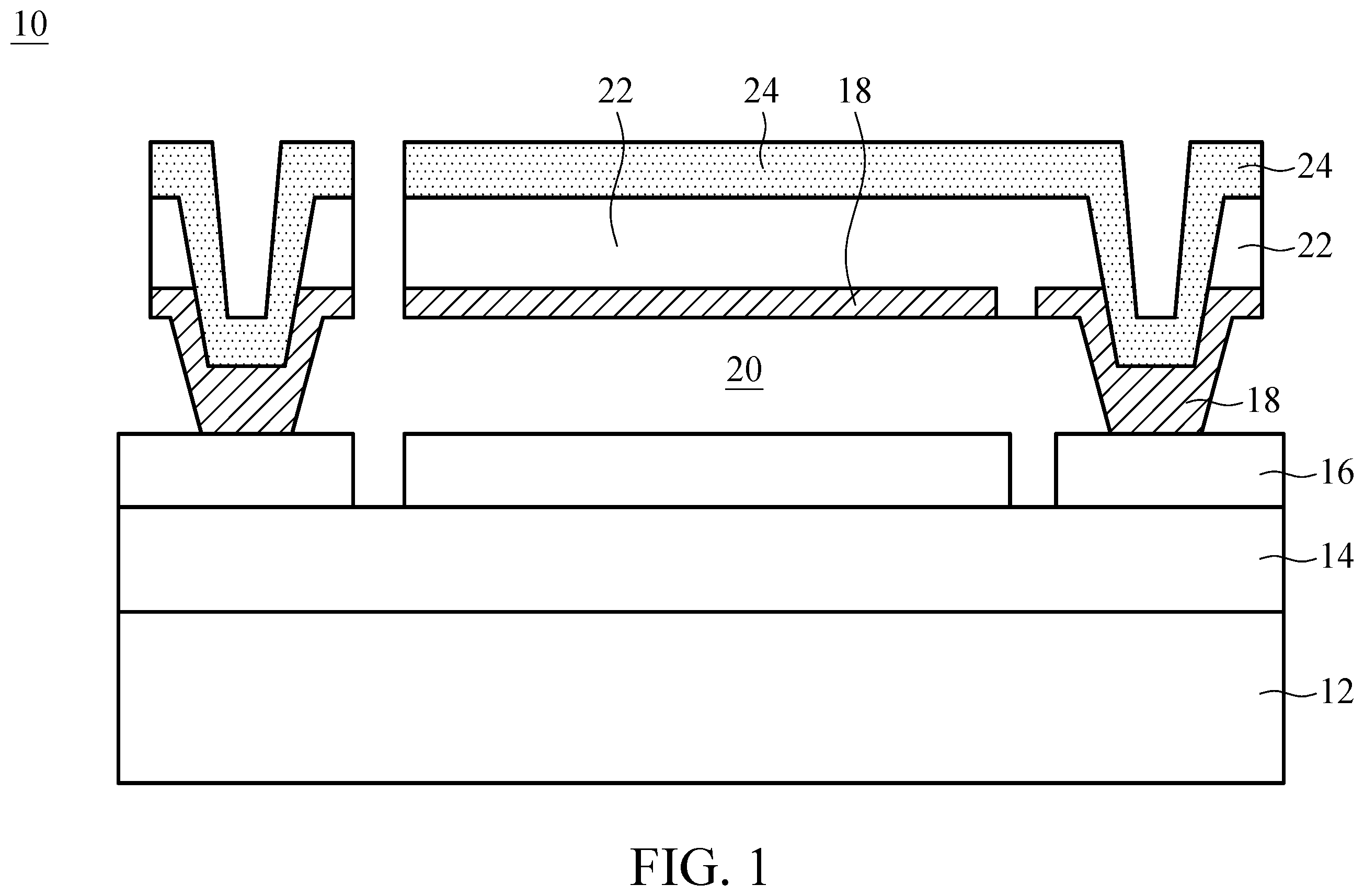 Patent US12366482 Figure 1 – Infrared device and method for manufacturing the same