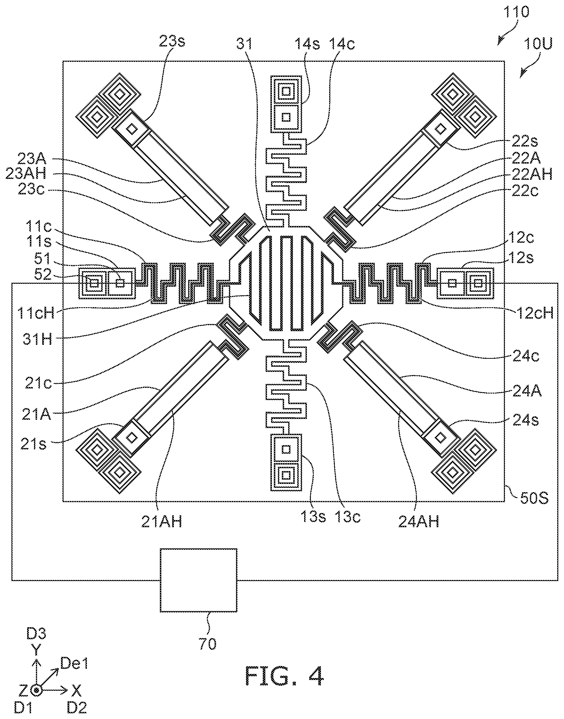 Patent US12366488 Figure 4 – Sensor and sensor system