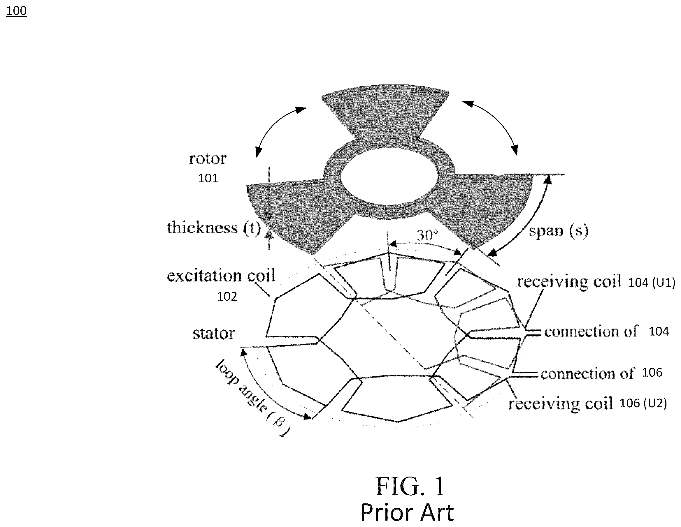 Patent US12366491 Figure 1 – Inductive torque sensor for rotating shifts