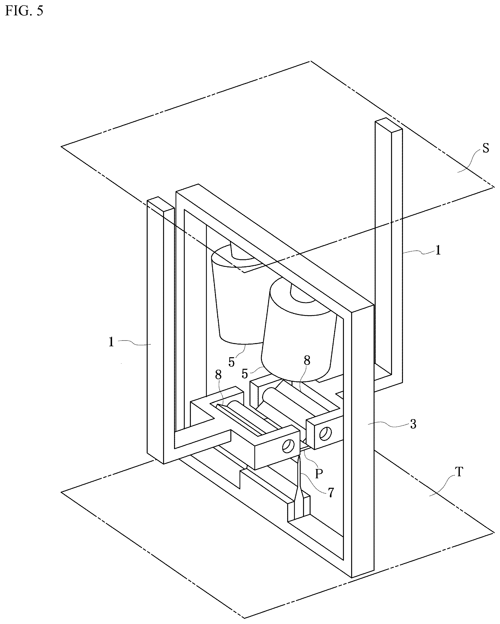 Patent US12366510 Figure 5 – Bending test facility and bending test method for metal sheet material for automobile body and bending performance evaluation method using the bending test facility