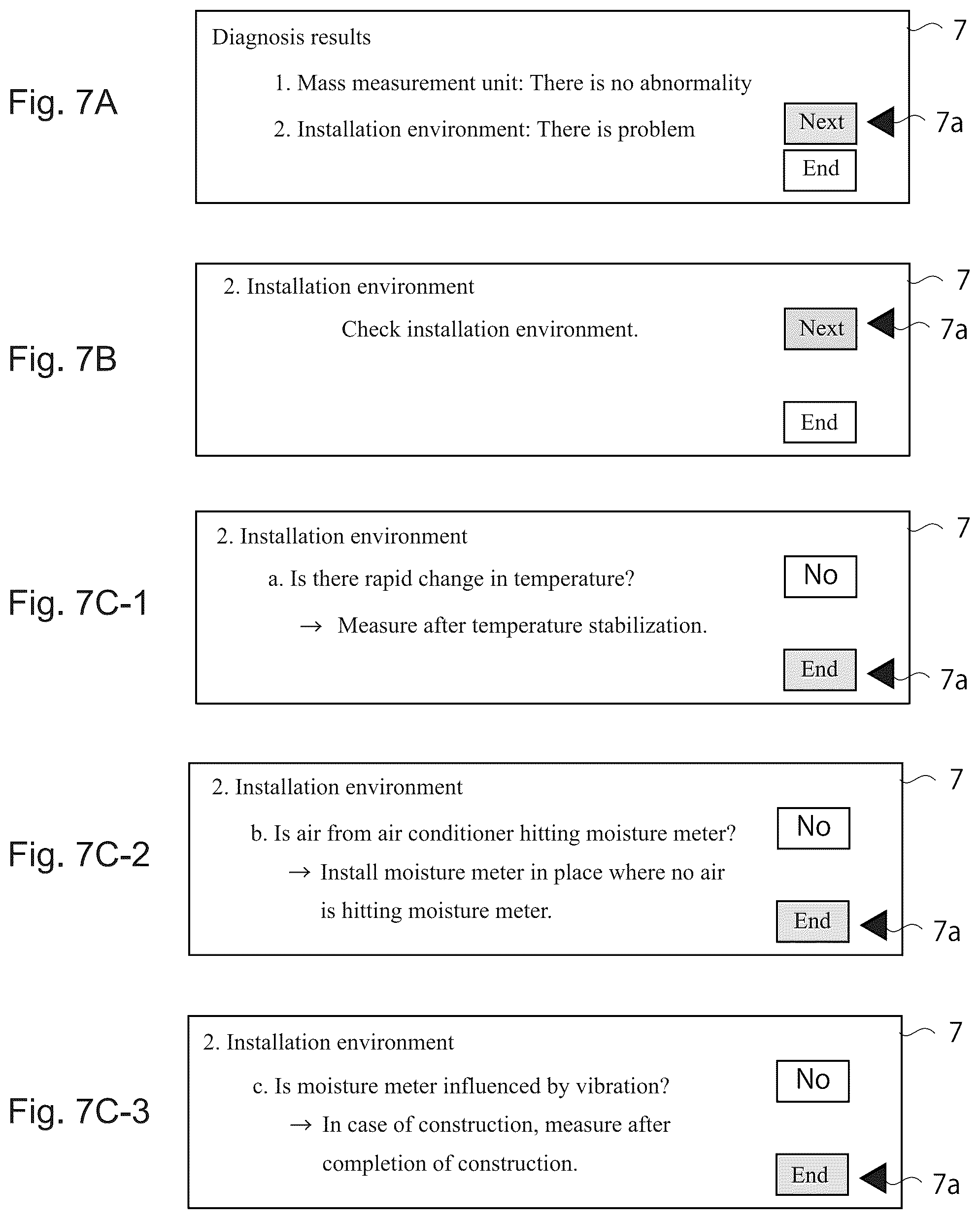 Patent US12366511 Figure 7 – Moisture meter, state diagnosis method for moisture meter, and storage medium