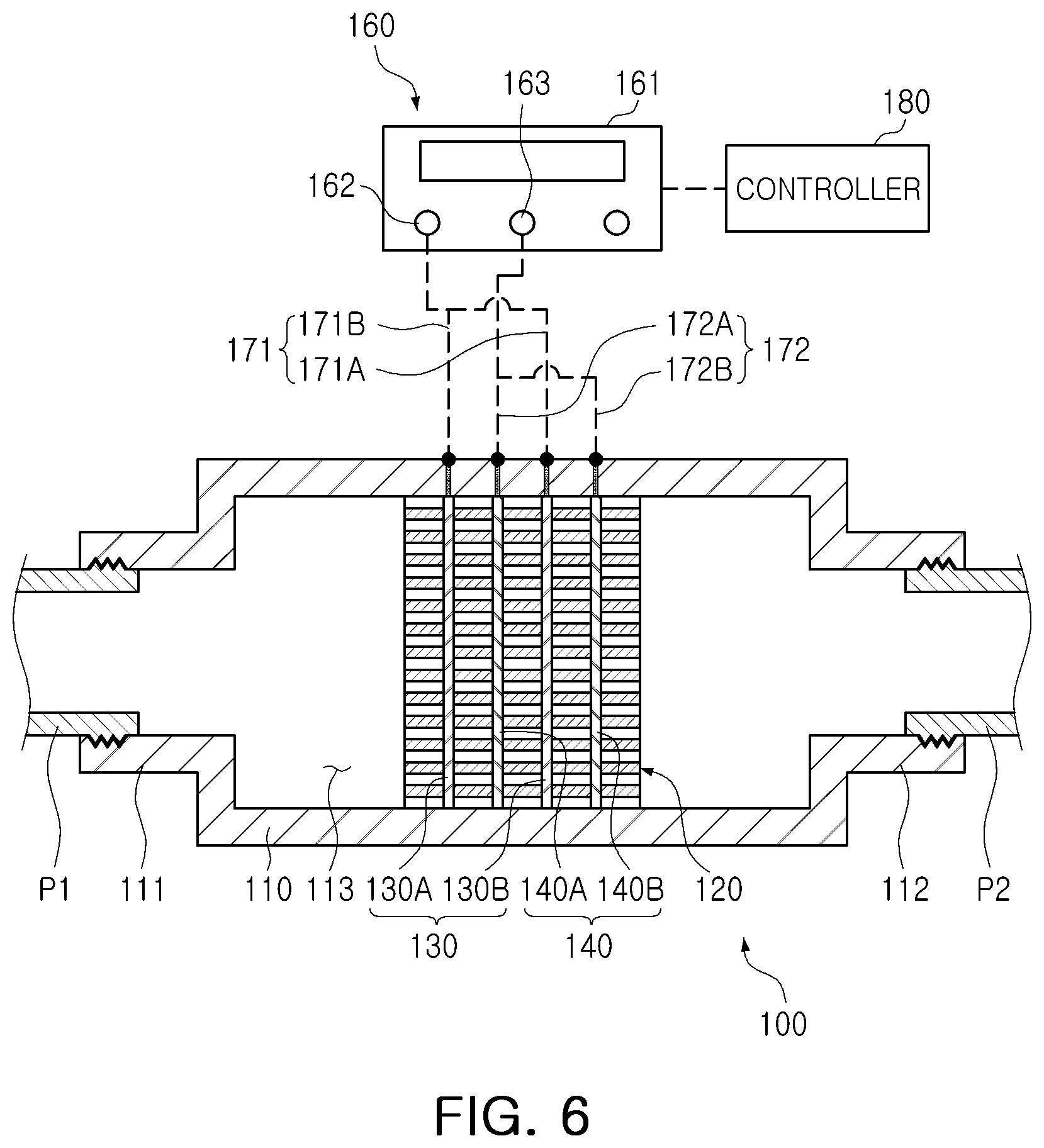 Patent US12366546 Figure 6 – Filter contamination measuring device, filter assembly including the same, and filter contamination measuring method using the same