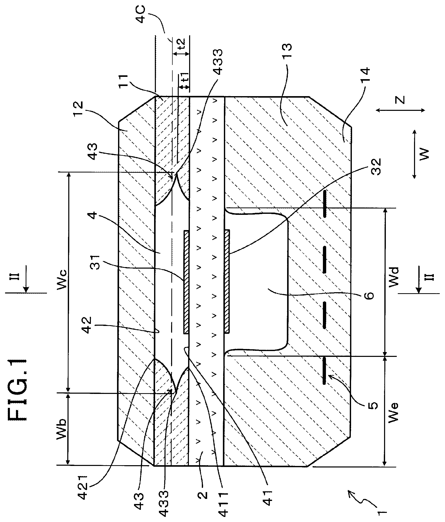 Patent US12366549 Figure 1 – Gas sensor element