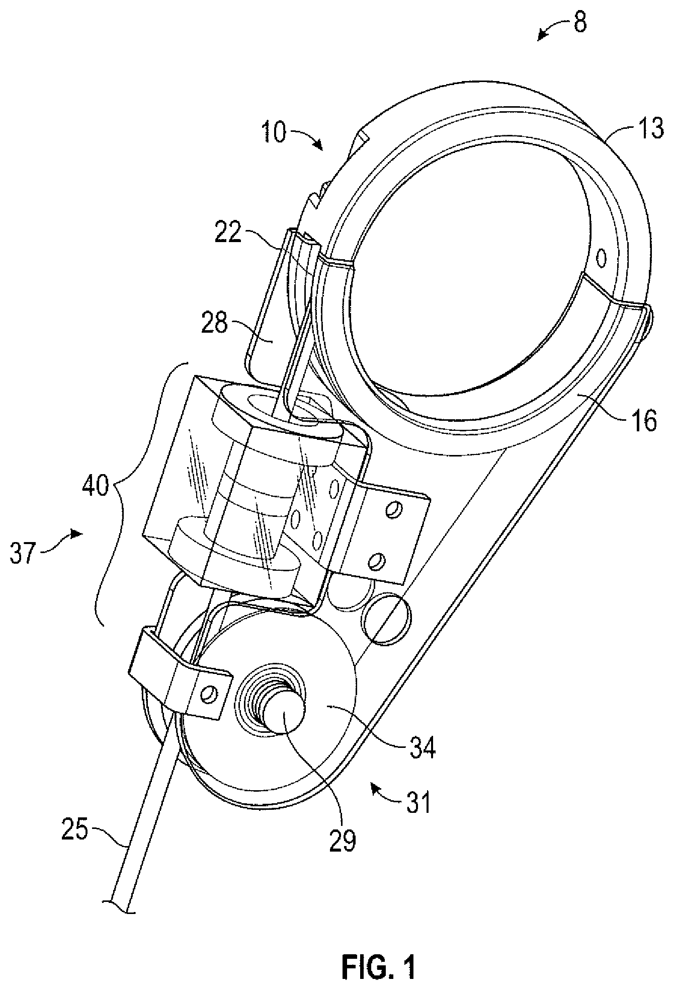 Patent US12366553 Figure 1 – Integrated rope defect sensing system