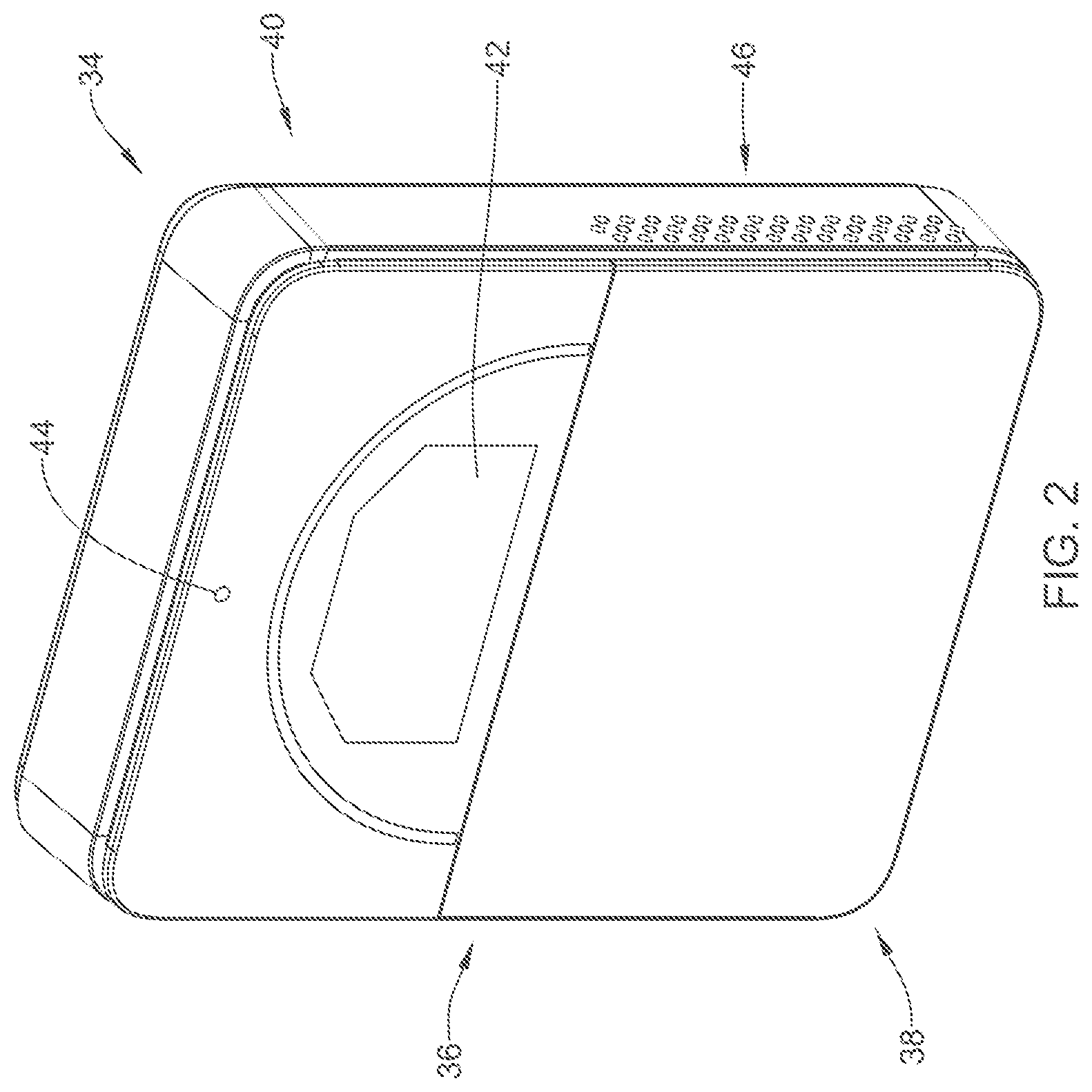 Patent US12366564 Figure 2 – Wall mountable sensor module with improved IAQ sensor response time