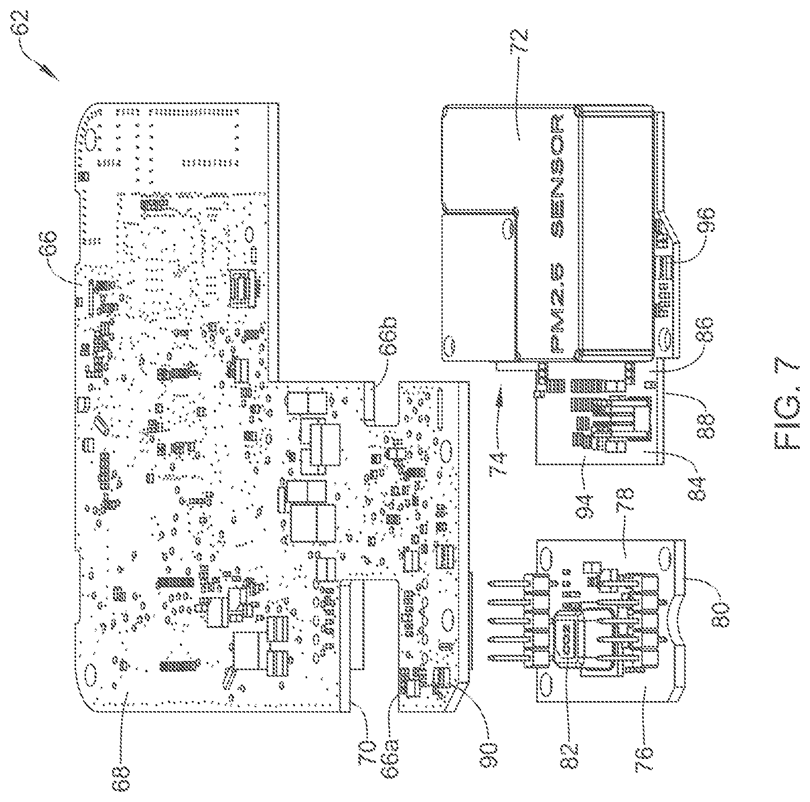 Patent US12366564 Figure 7 – Wall mountable sensor module with improved IAQ sensor response time