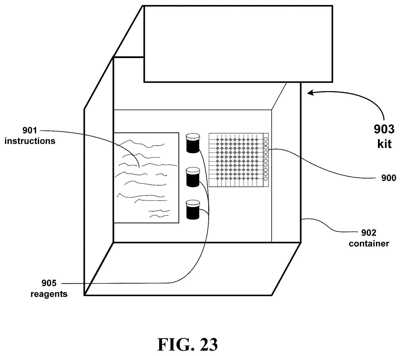 Patent US12366577 Figure 14 – Fluorescent methods and materials for directed biomarker signal amplification