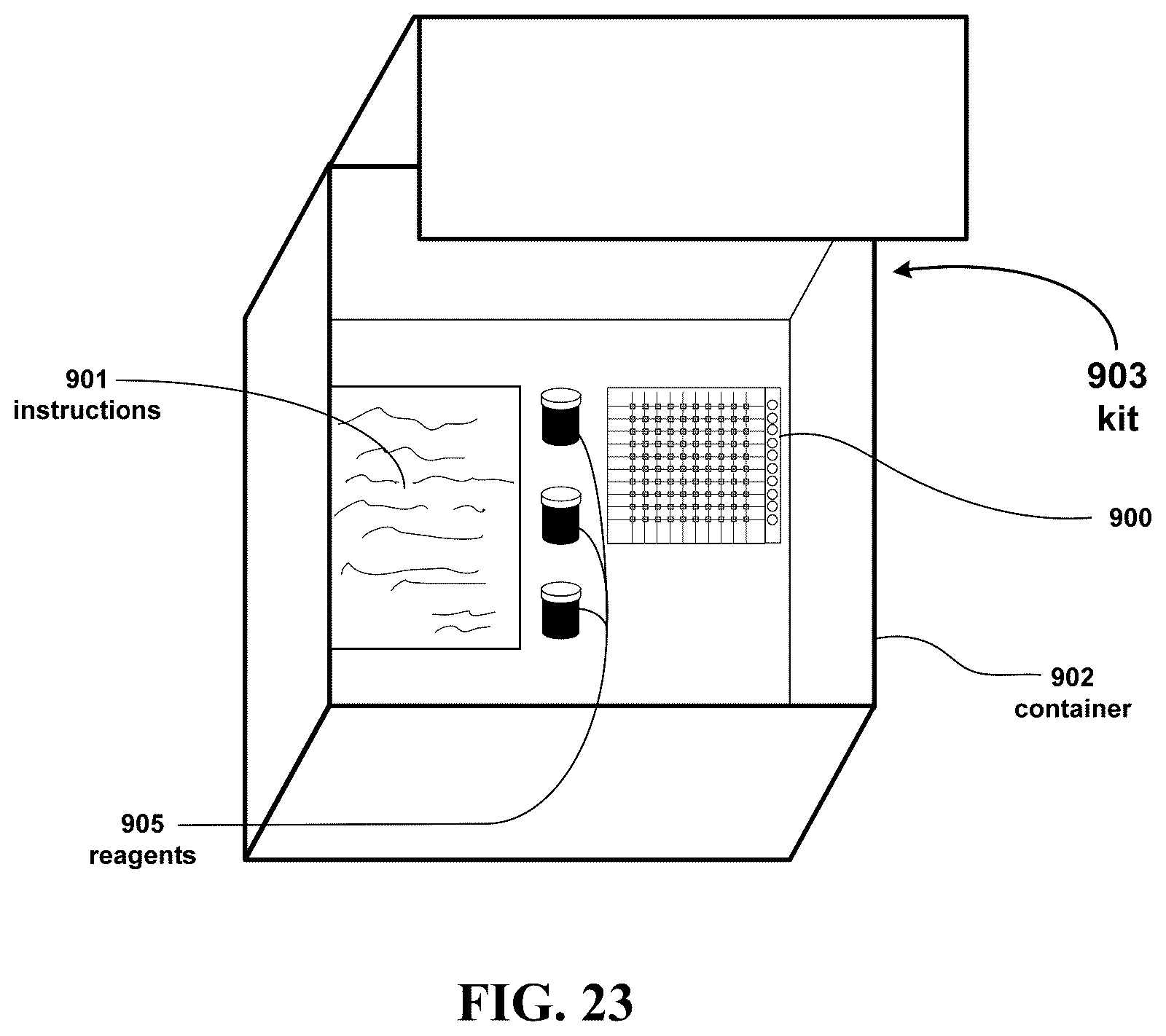 Patent US12366578 Figure 14 – Fluorescent methods and materials for directed biomarker signal amplification