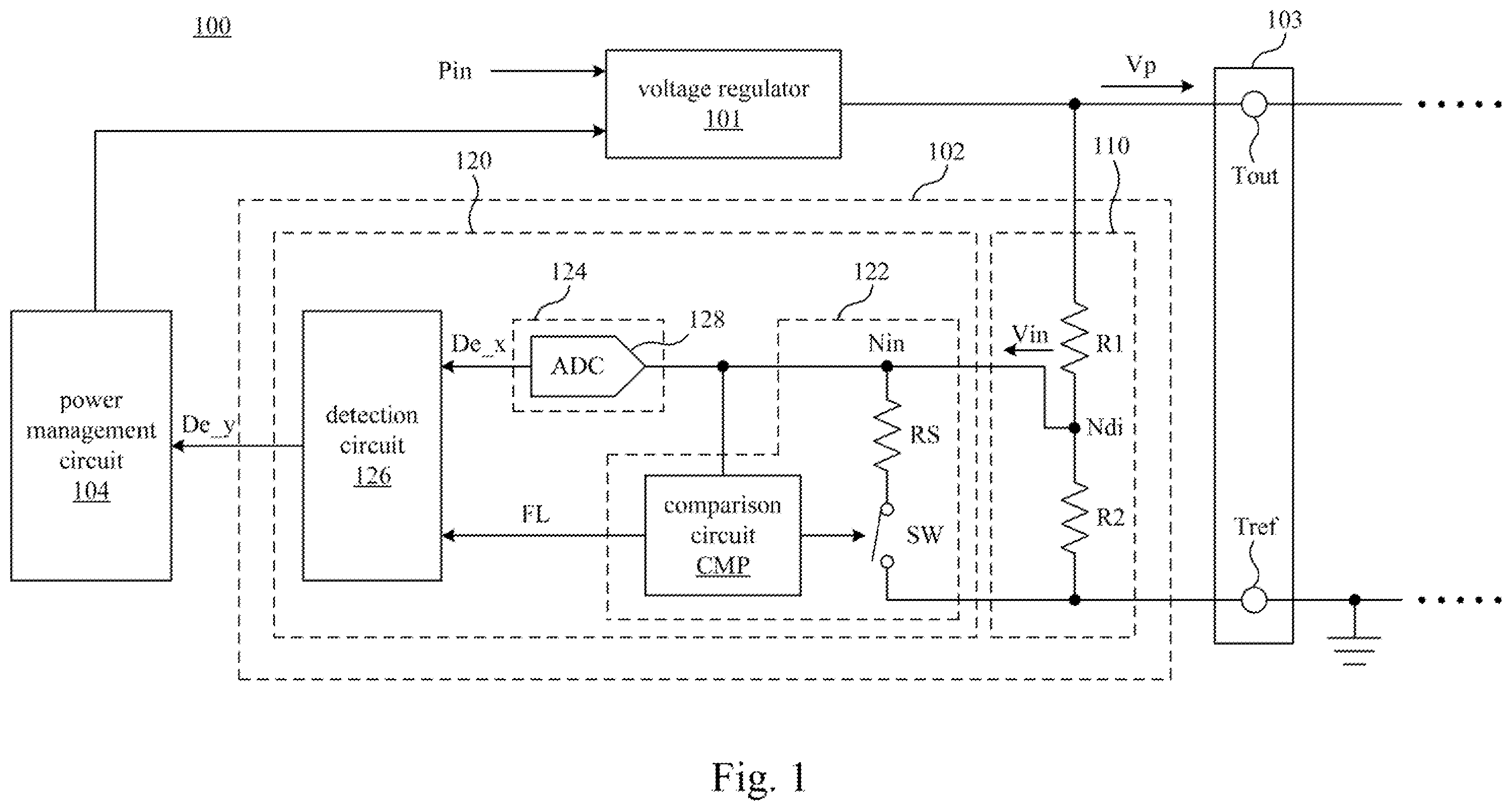 Patent US12366595 Figure 1 – Voltage monitoring system, voltage monitoring device and voltage monitoring method