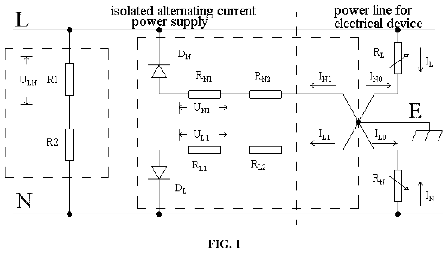 Patent US12366597 Figure 1 – Grounding impedance measuring circuit and grounding impedance measuring method
