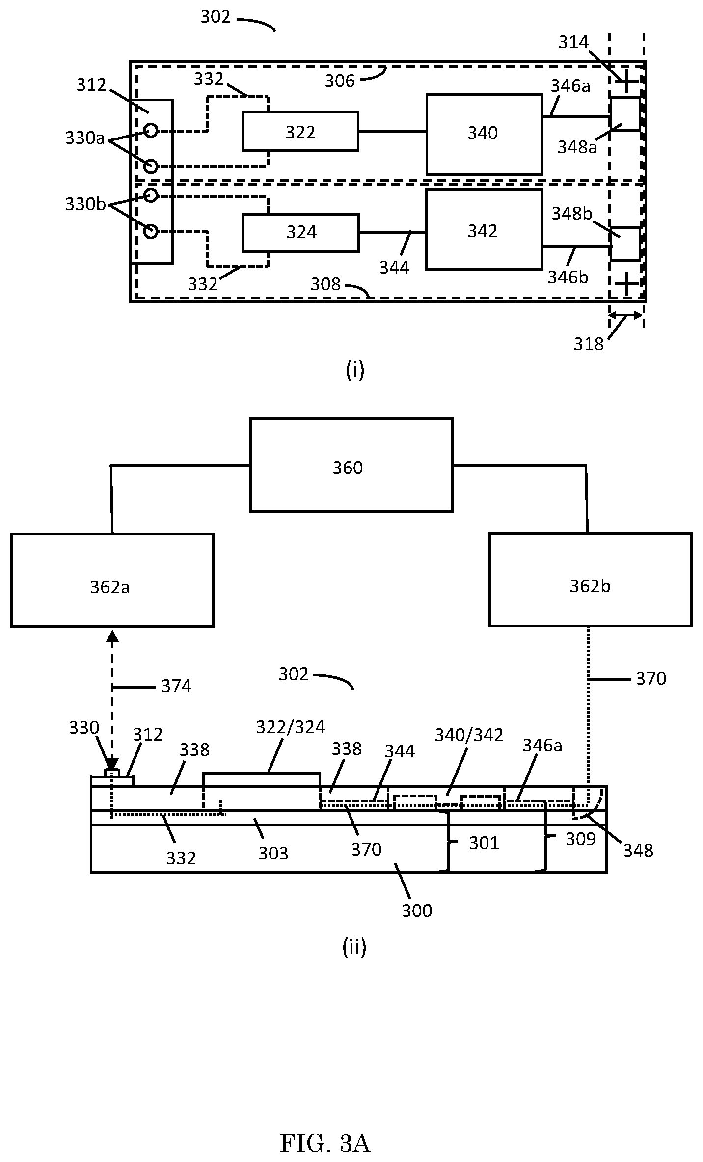 Patent US12366603 Figure 5 – Structure and method for testing of PIC with an upturned mirror