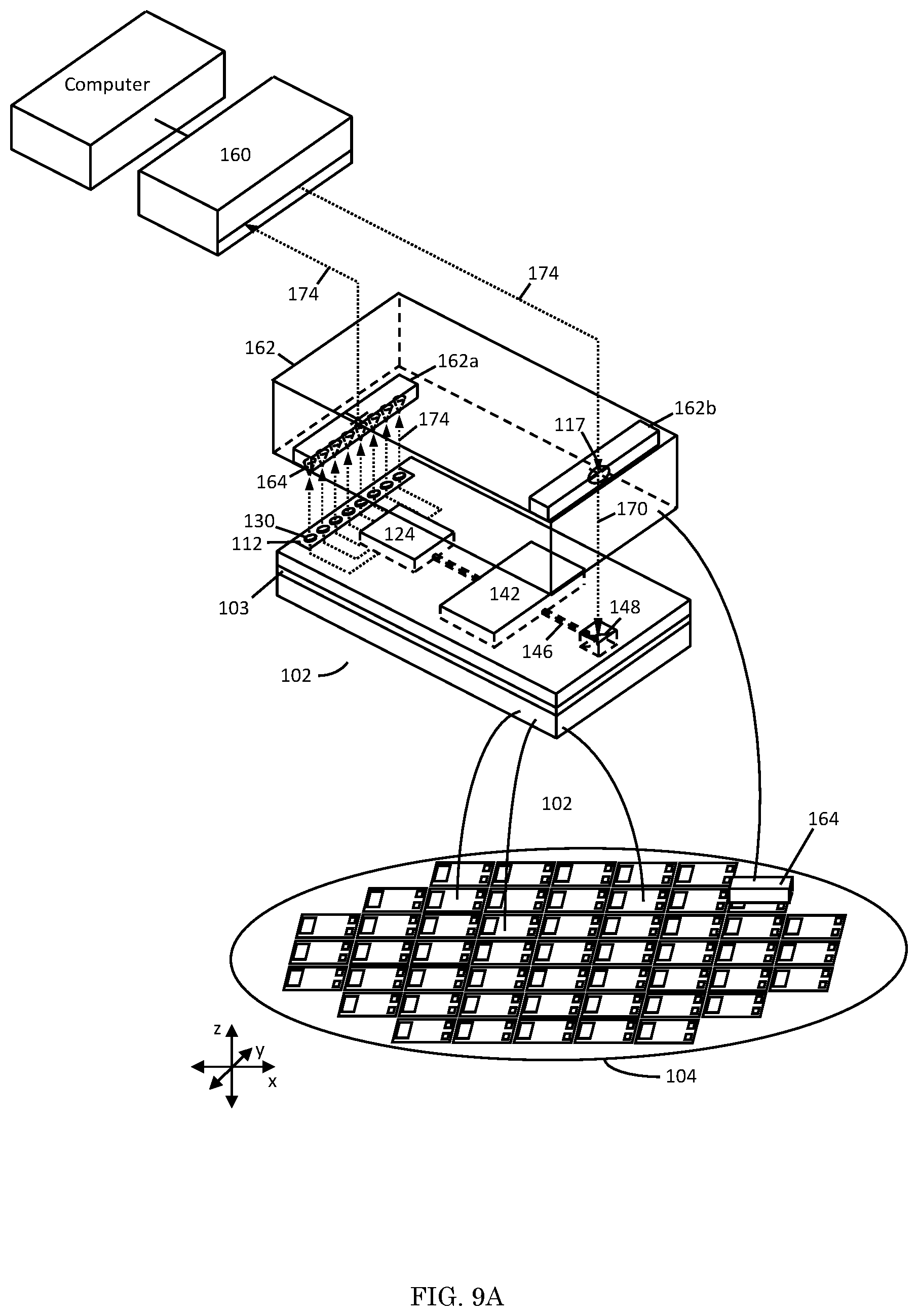 Patent US12366603 Figure 19 – Structure and method for testing of PIC with an upturned mirror