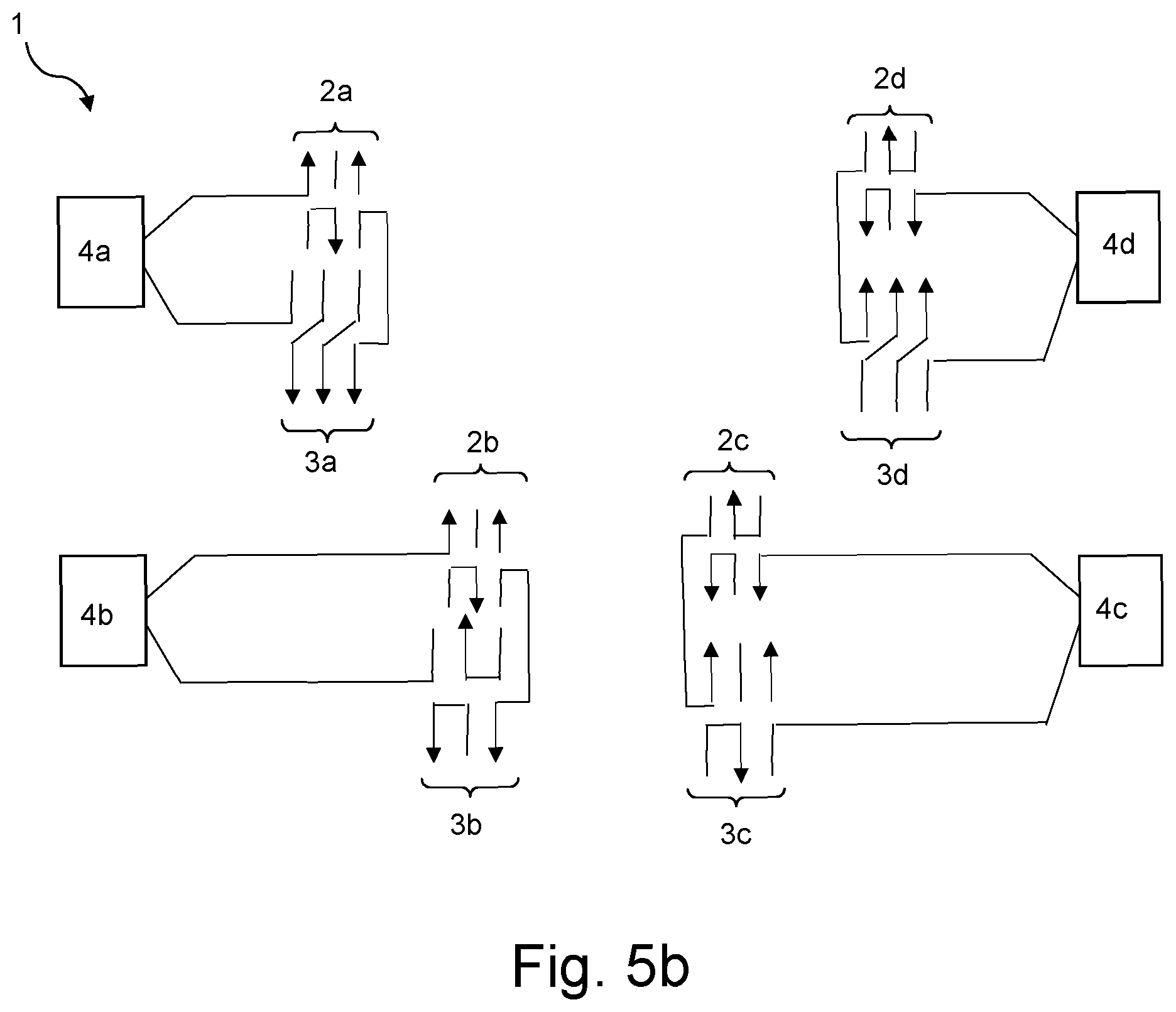 Patent US12366620 Figure 6 – Split self-shielded gradient coil system, with power supply system for individually adjusting currents of sub-coil groups