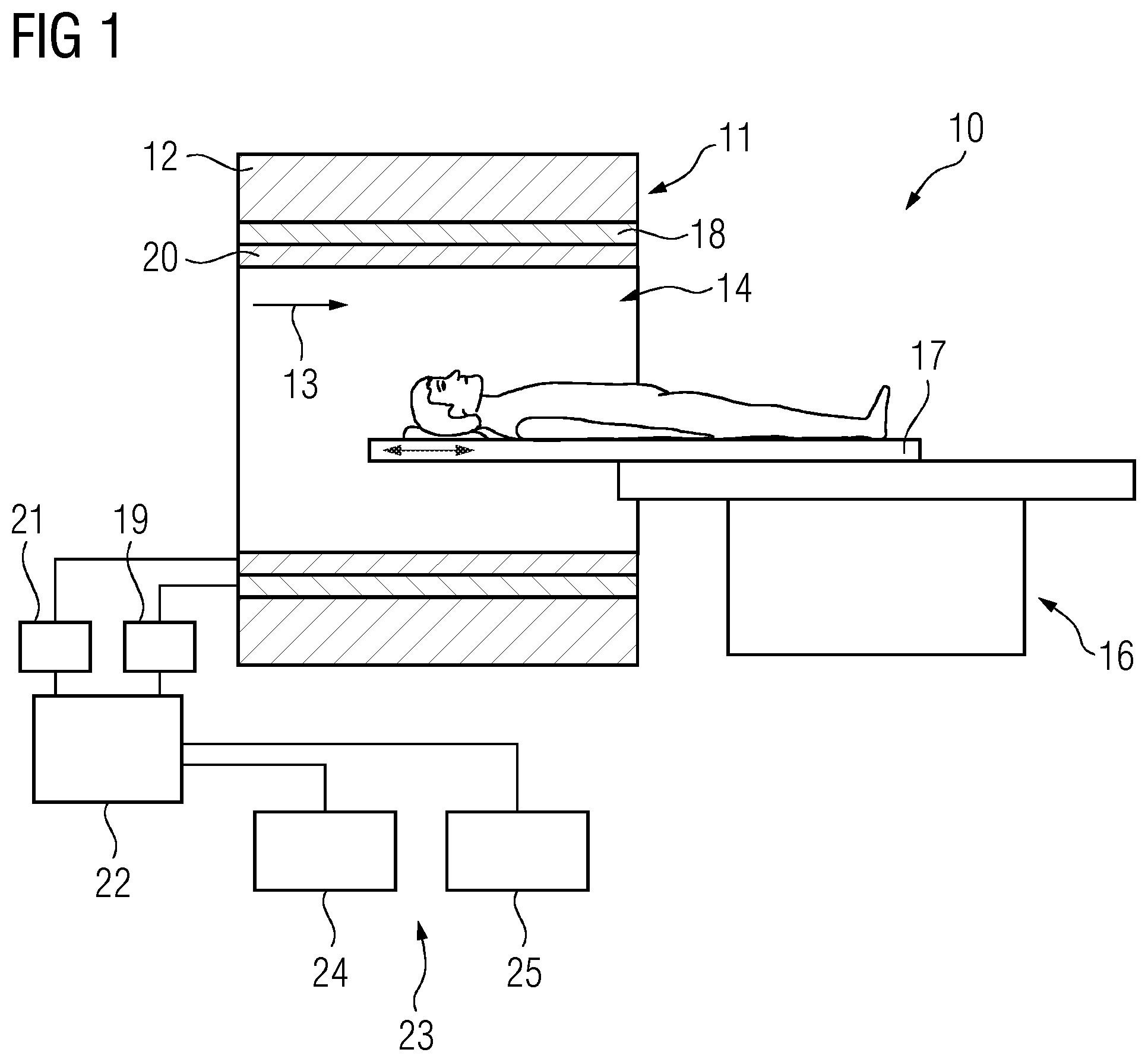 Patent US12366621 Figure 1 – Method for calibrating gradient amplifiers of a magnetic resonance apparatus, magnetic resonance apparatus, and computer program product