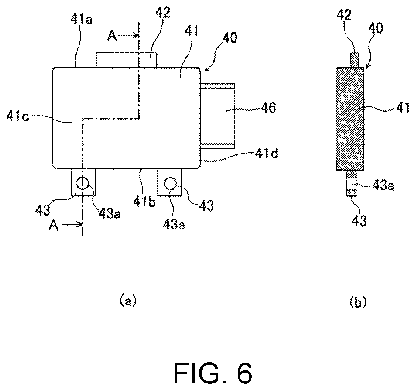 Patent US12366634 Figure 6 – Mounting structure of object detection device to vehicle body