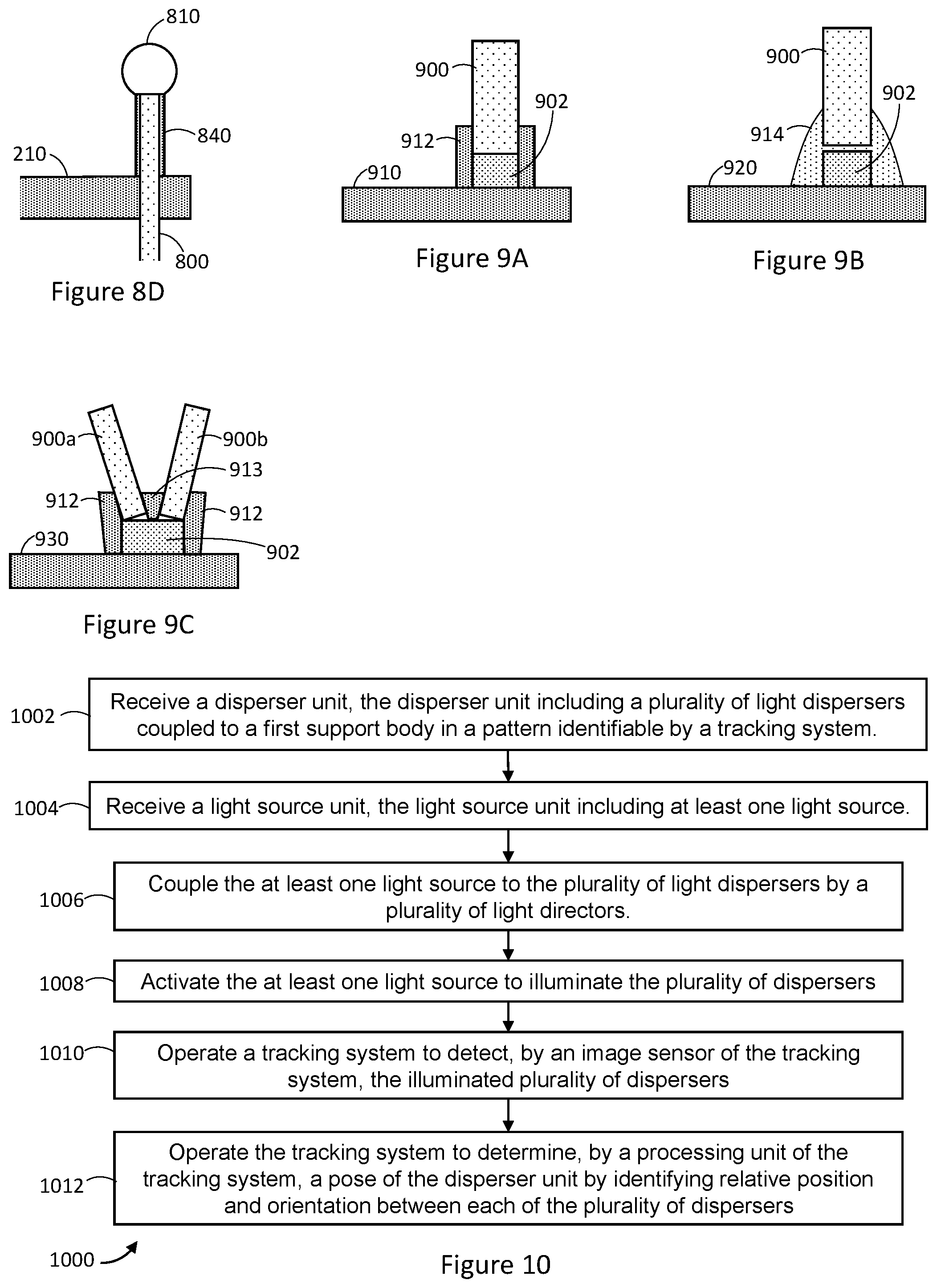 Patent US12366637 Figure 3 – Active targets for tracking, and methods for assembling and using the same