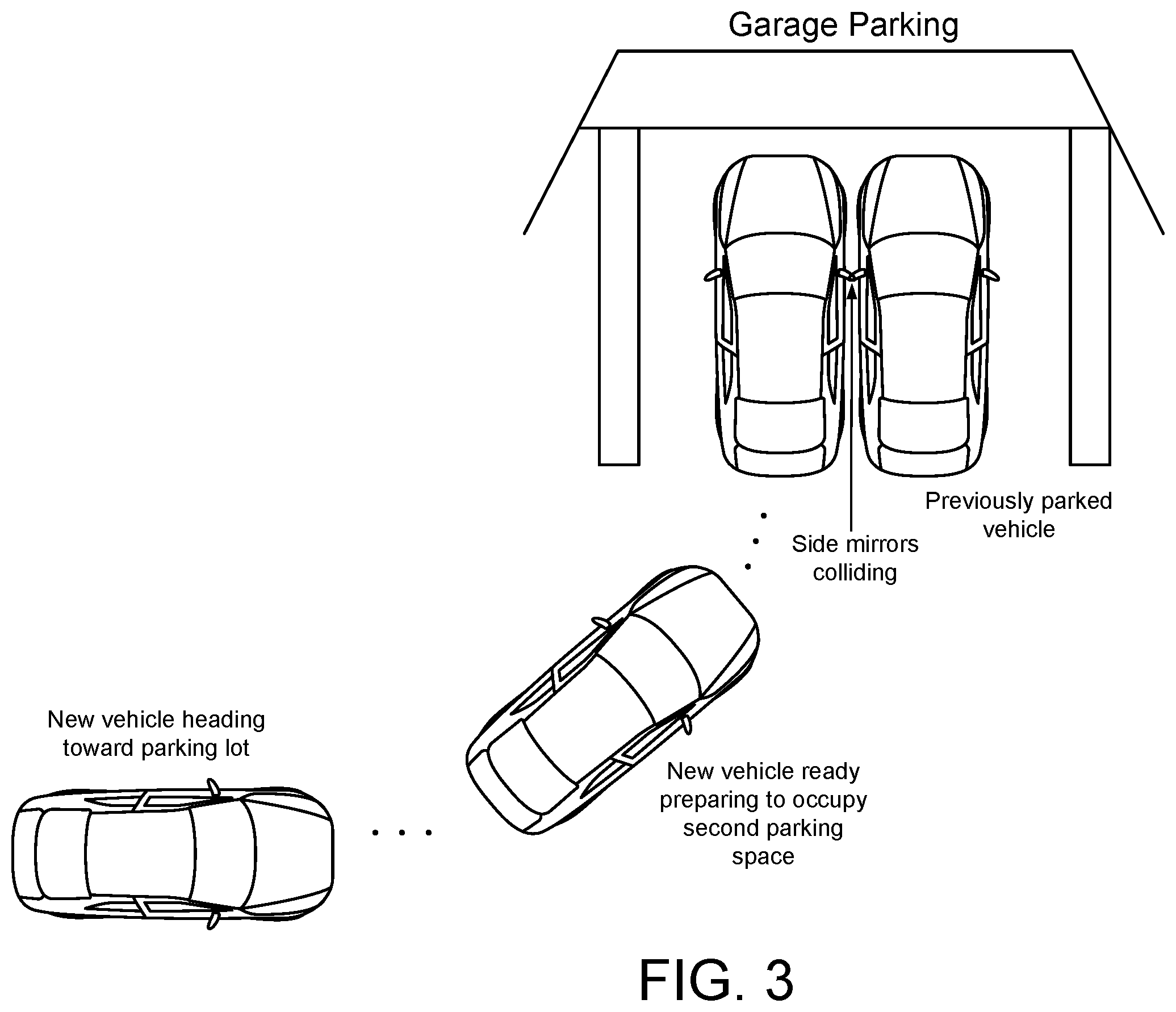 Patent US12366653 Figure 3 – Radar-based vehicular exterior mirror collision avoidance system