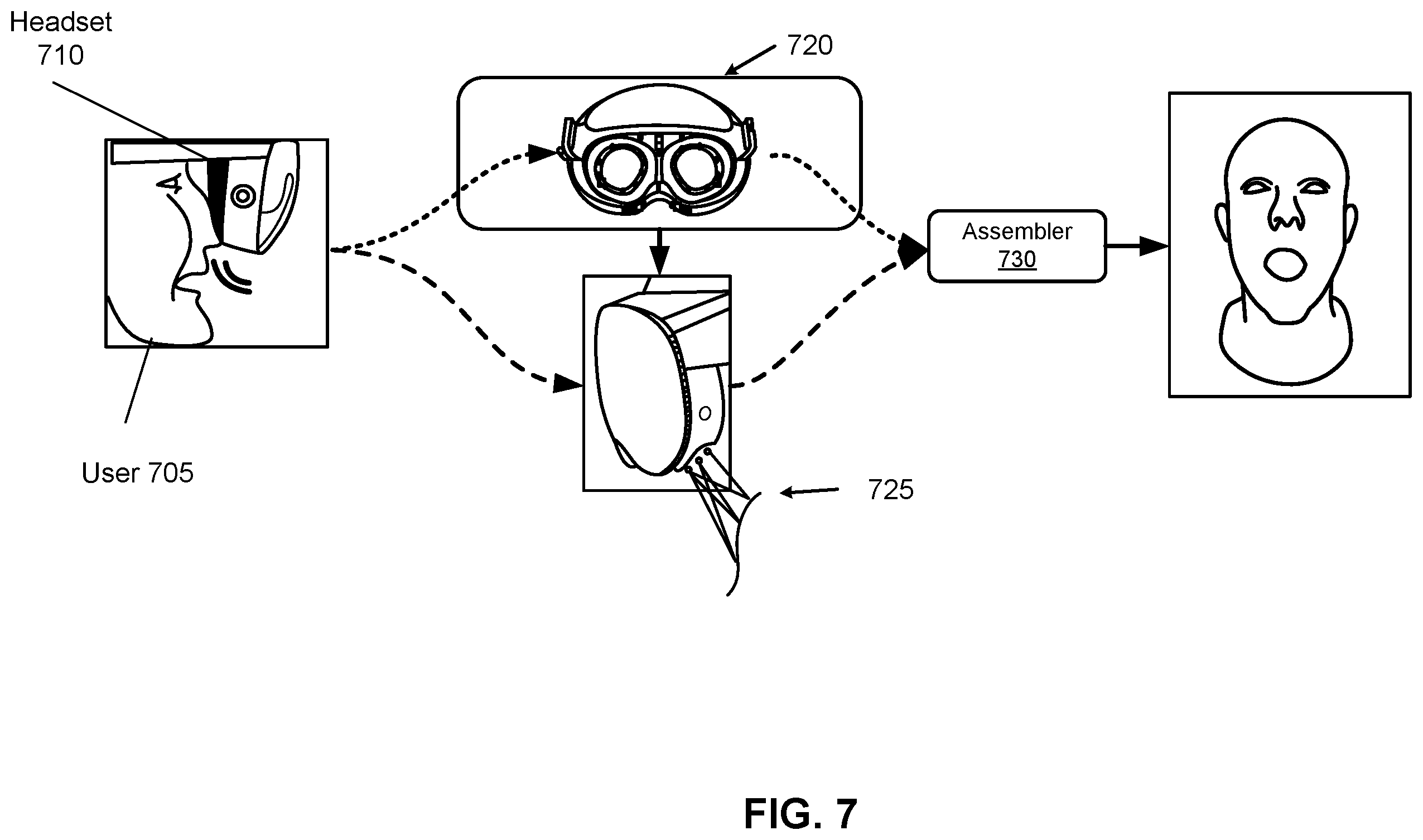 Patent US12366656 Figure 8 – Tracking facial expressions using ultrasound and millimeter waves