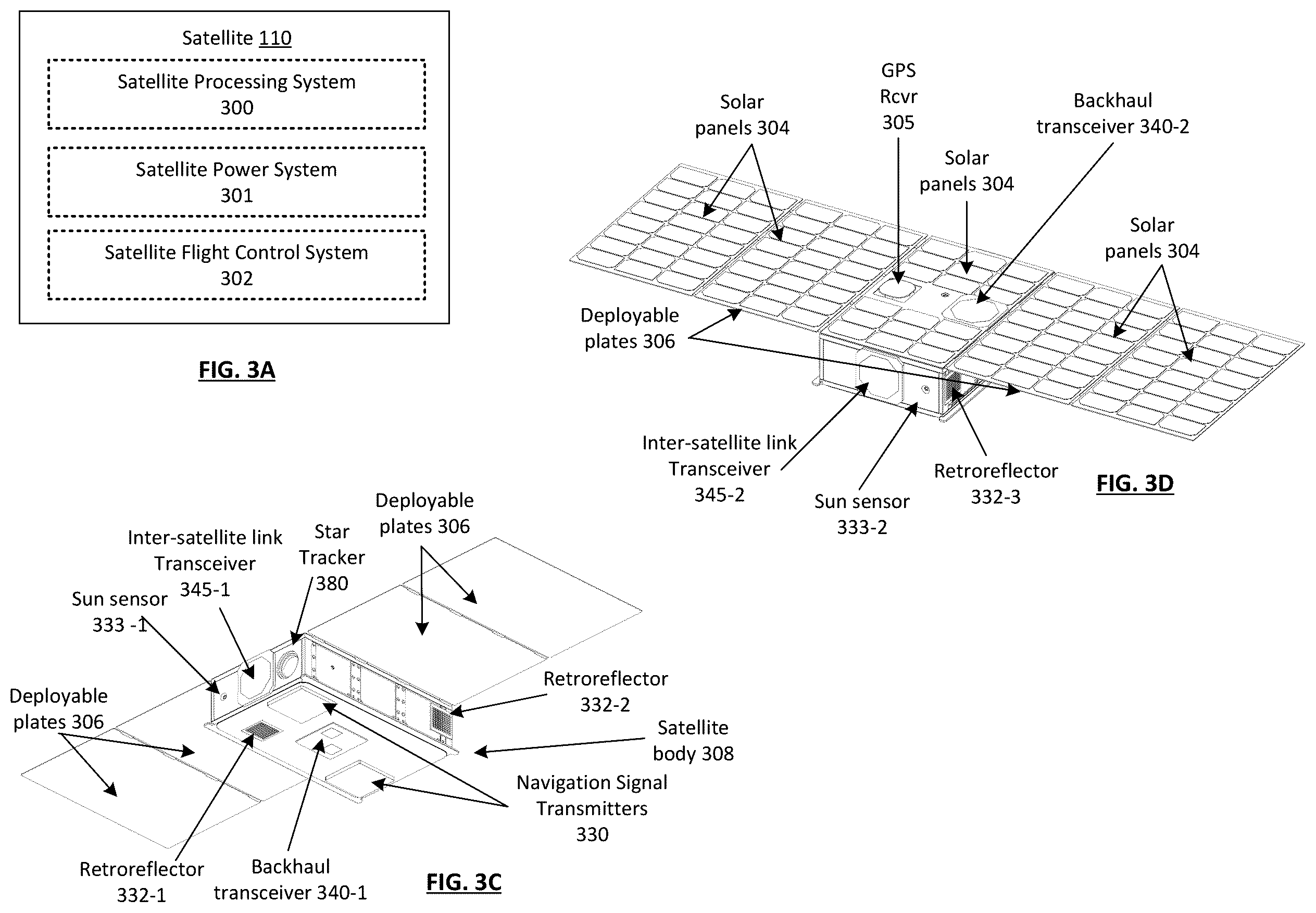 Patent US12366665 Figure 3 – LEO satellite constellation system for facilitating enhanced positioning and methods for use therewith