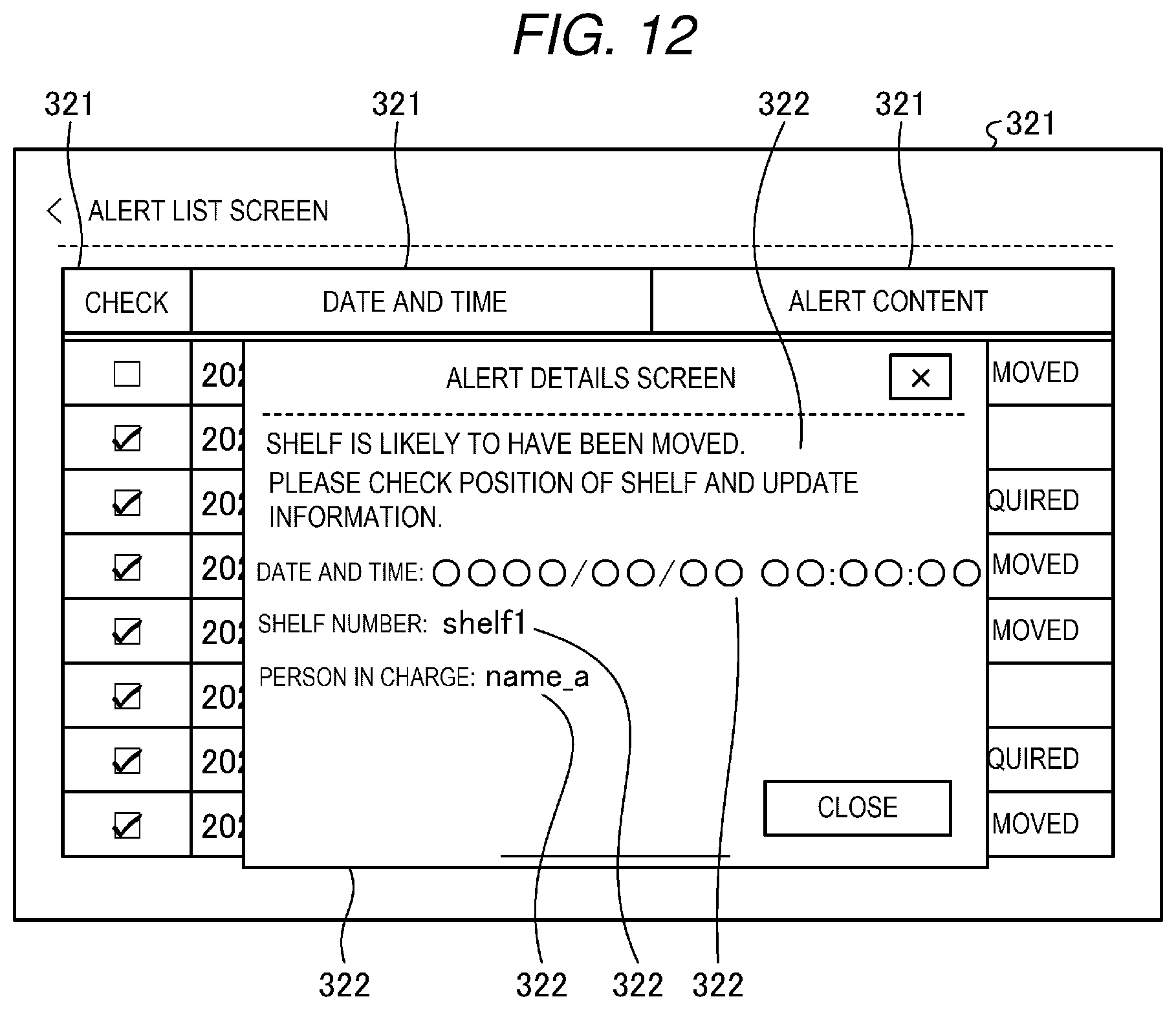 Patent US12366669 Figure 8 – Information processing device and position management system