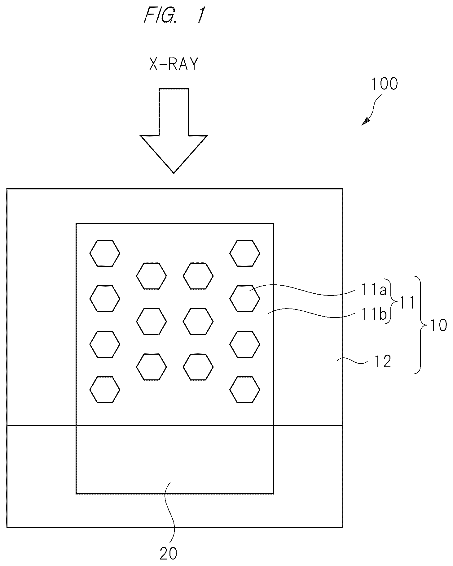 Patent US12366671 Figure 1 – Scintillator structure and method of evaluating scintillator