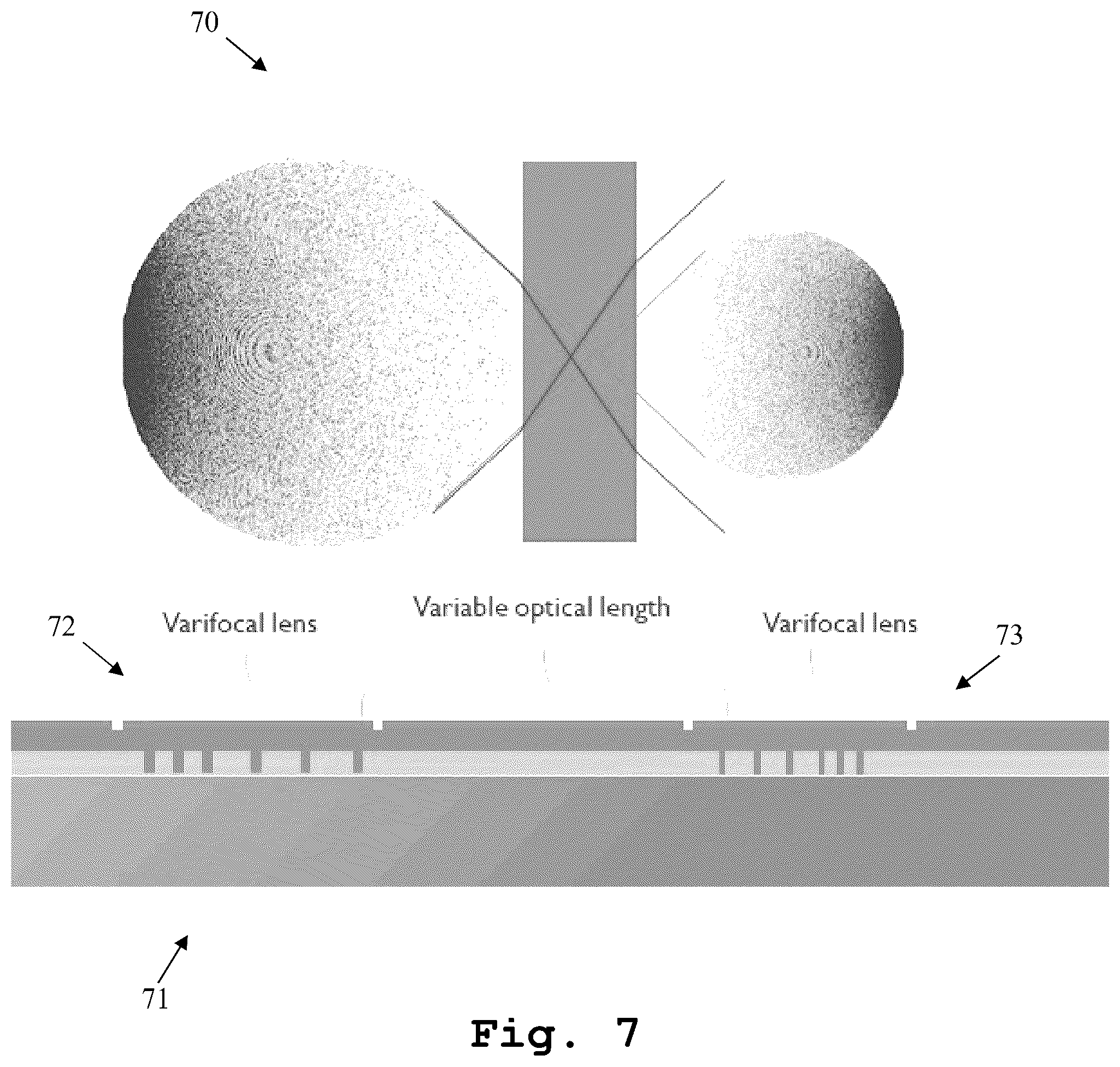 Patent US12366672 Figure 8 – Optical system and corresponding optical method
