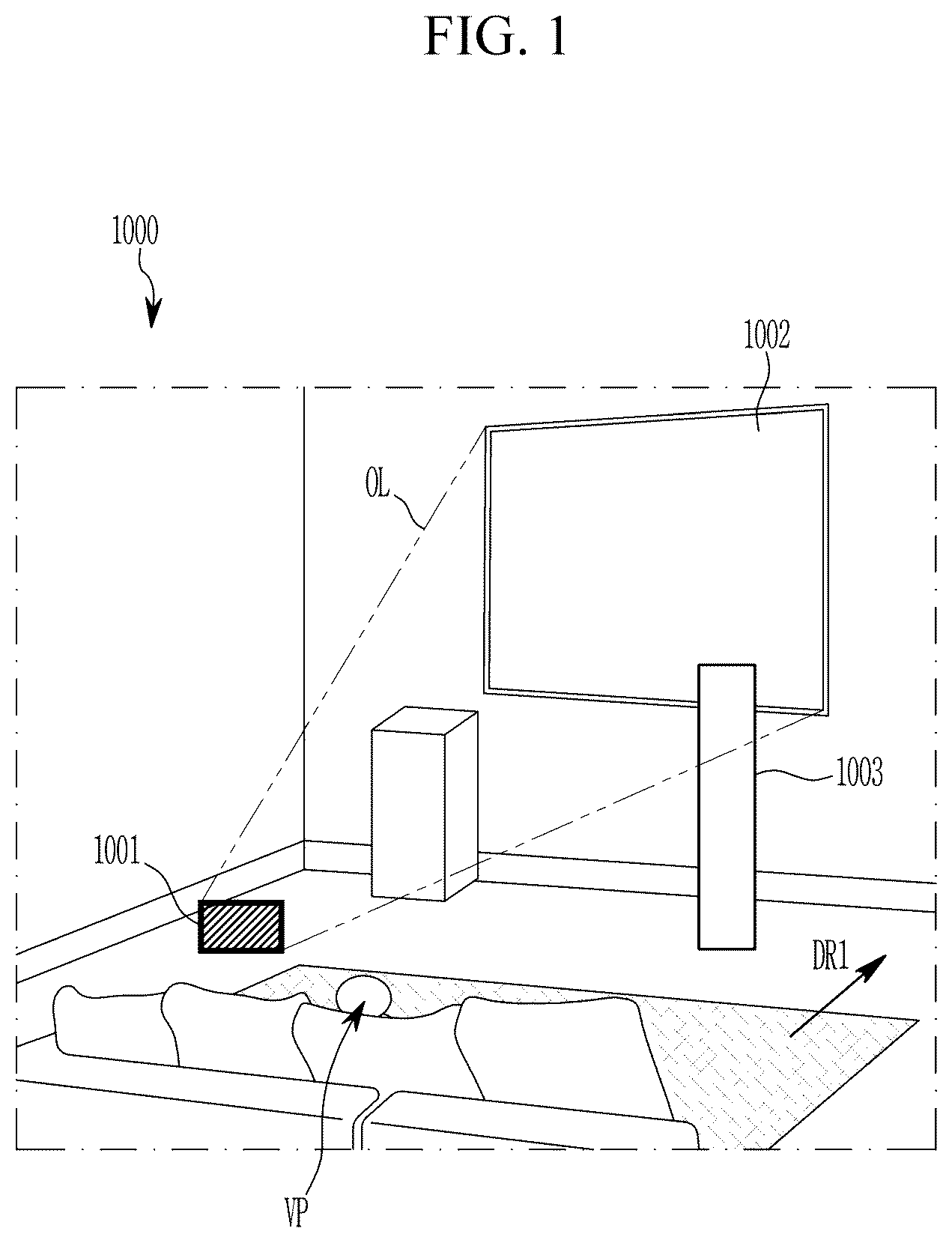 Patent US12366680 Figure 1 – Display system including metamaterial member and manufacturing method of nanostructure of metamaterial member