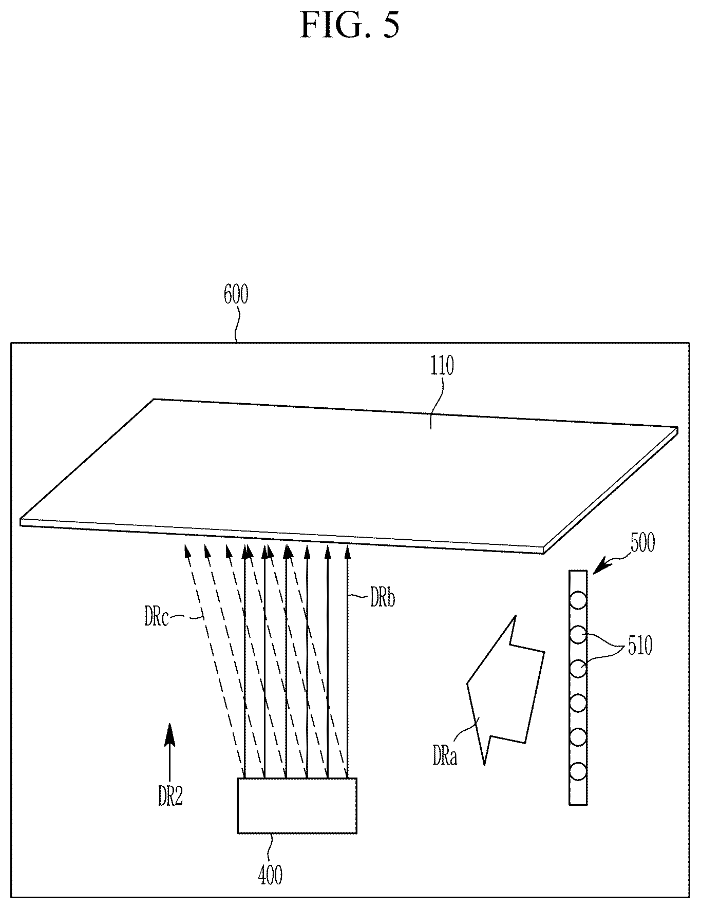 Patent US12366680 Figure 5 – Display system including metamaterial member and manufacturing method of nanostructure of metamaterial member