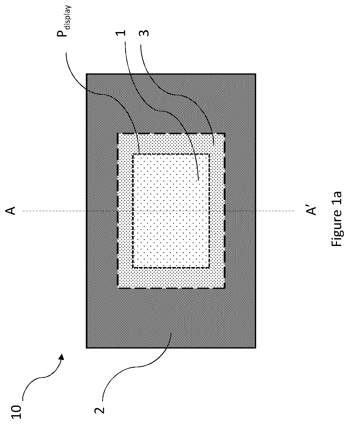 Patent US12366681 Figure 1 – Cover glass sheet with differential texturing