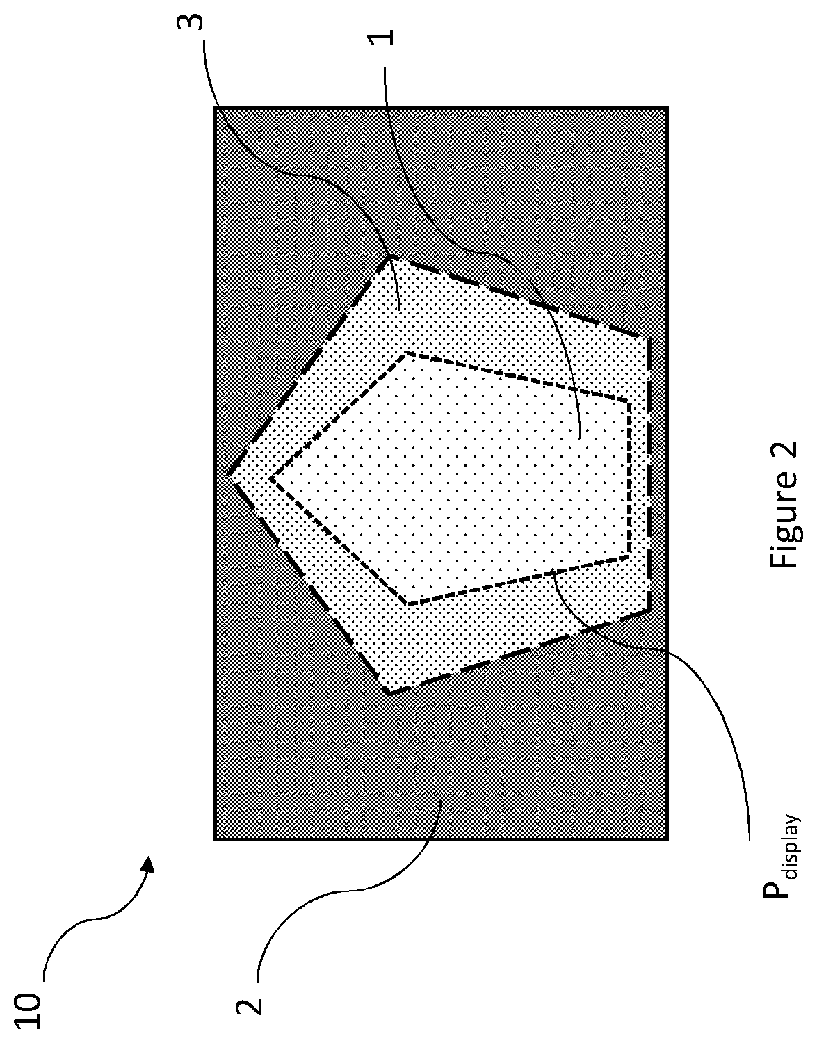 Patent US12366681 Figure 3 – Cover glass sheet with differential texturing