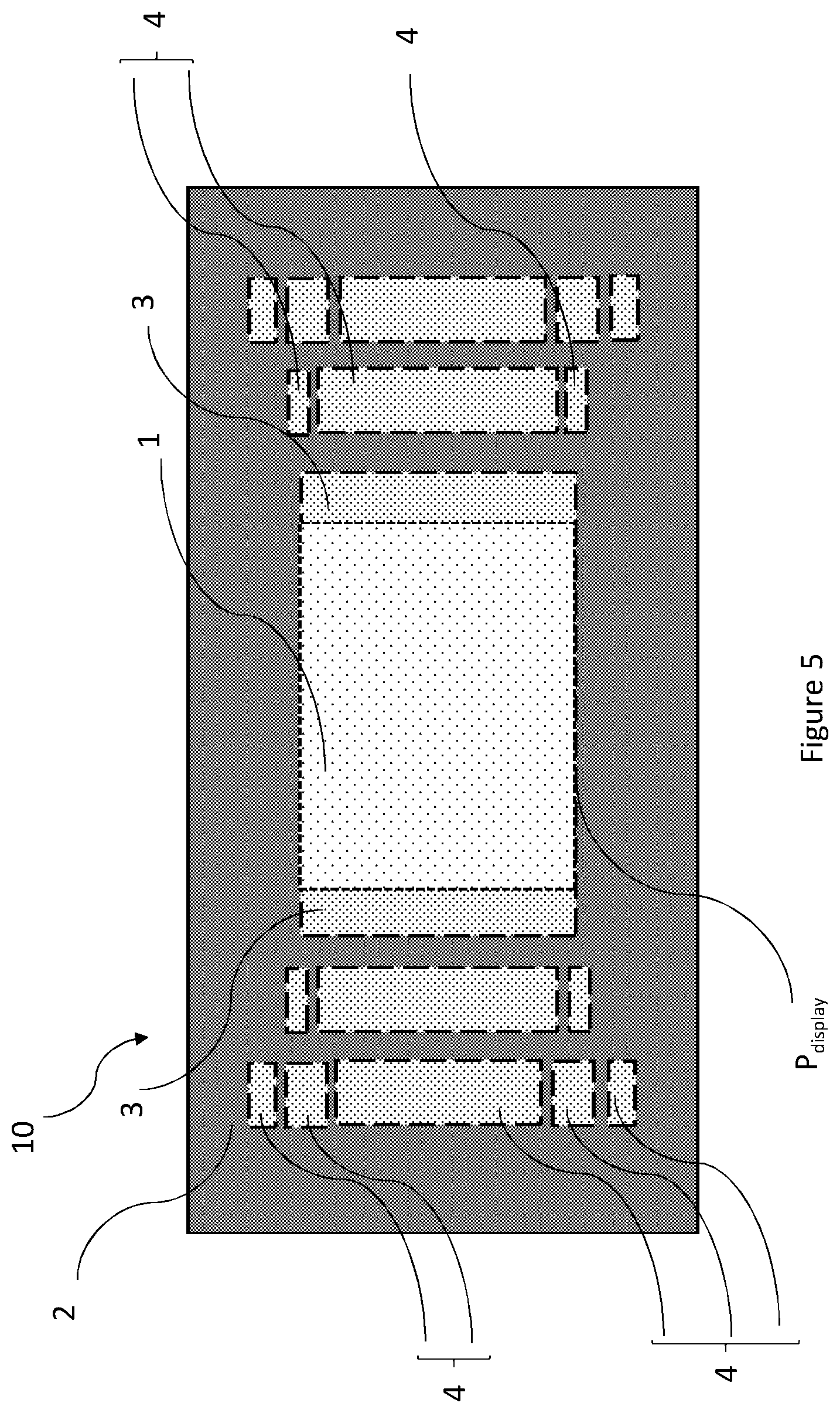 Patent US12366681 Figure 6 – Cover glass sheet with differential texturing