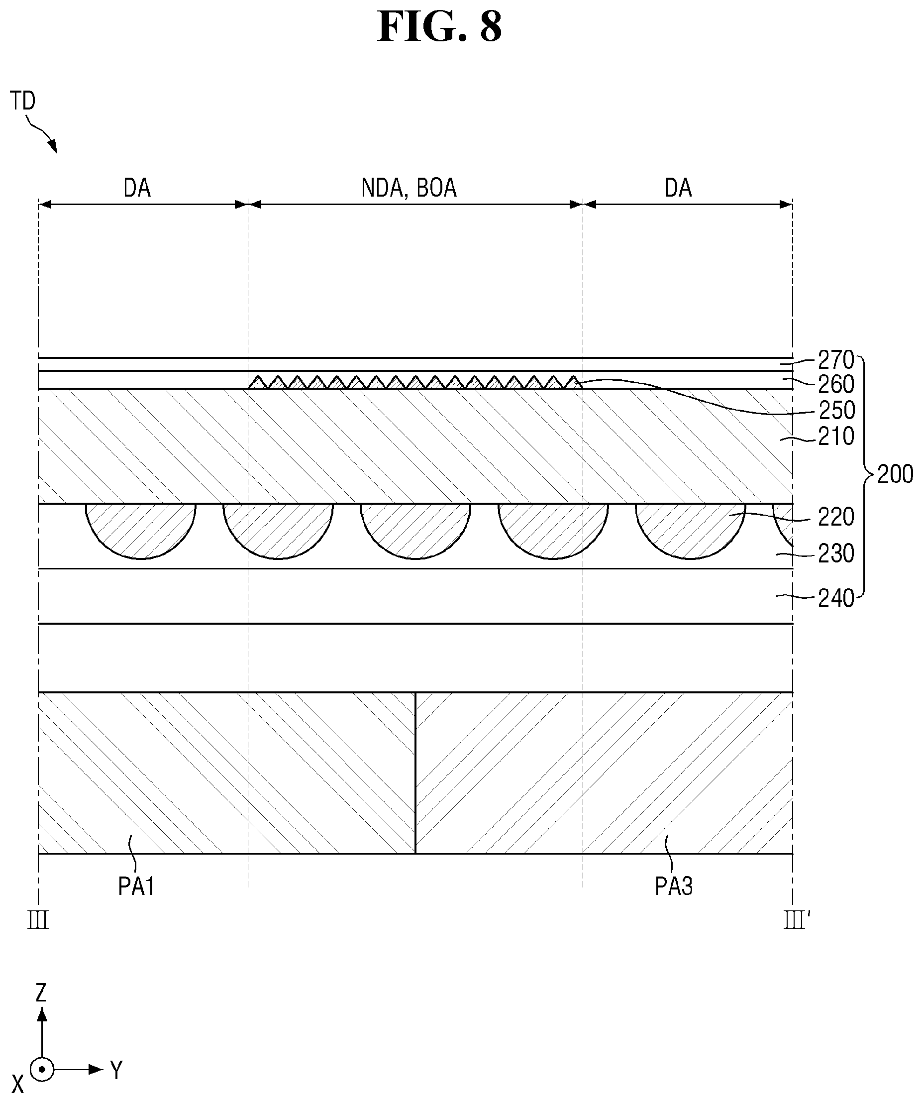 Patent US12366684 Figure 8 – Tiled display device