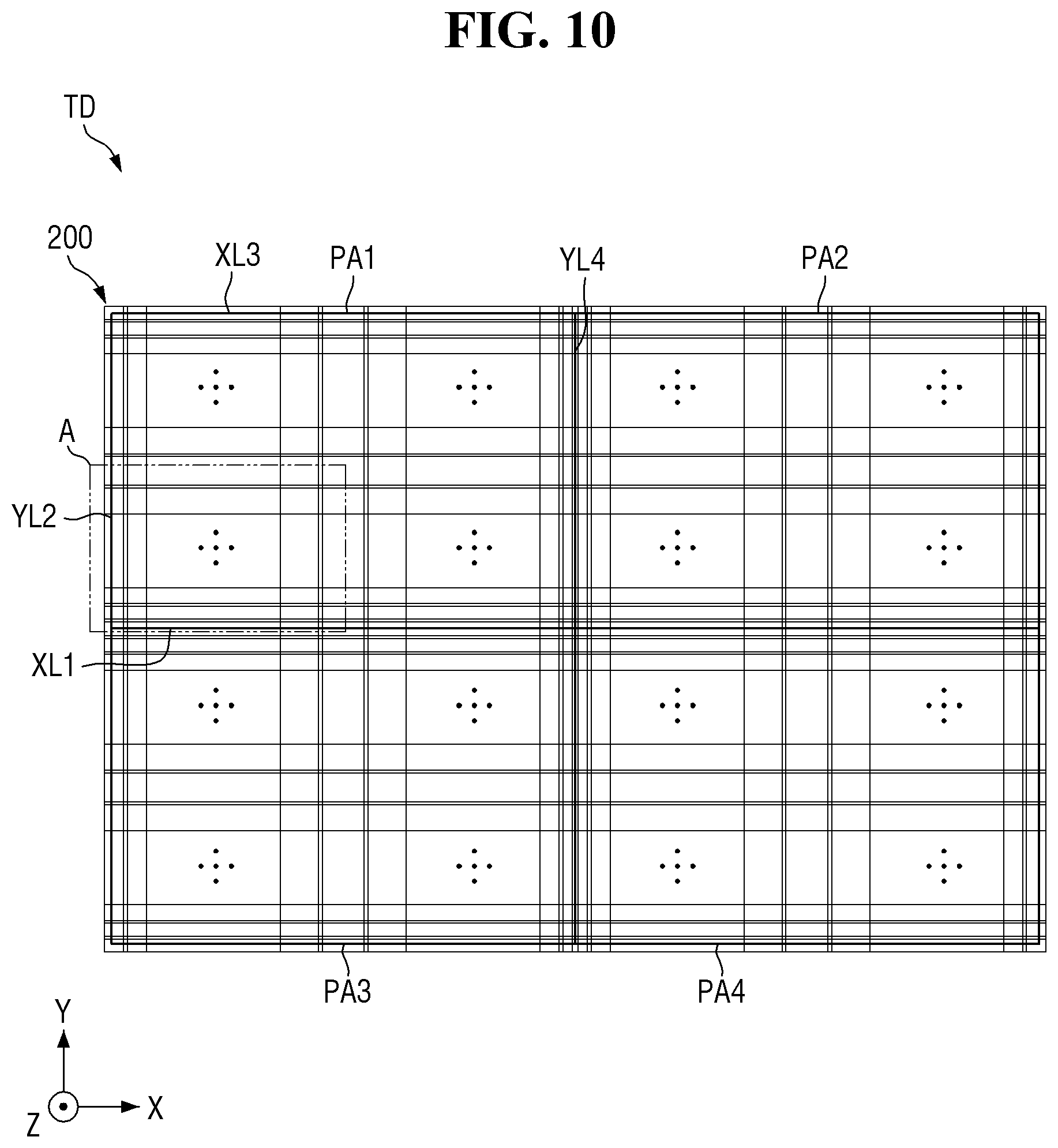 Patent US12366684 Figure 10 – Tiled display device