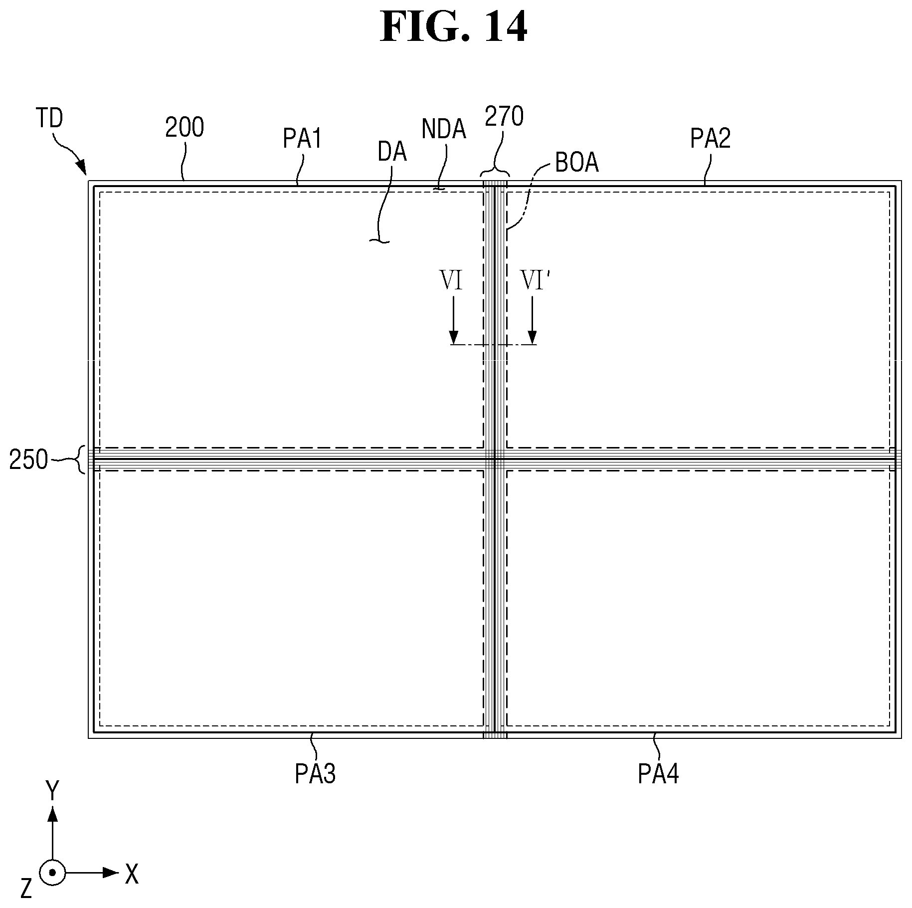 Patent US12366684 Figure 13 – Tiled display device