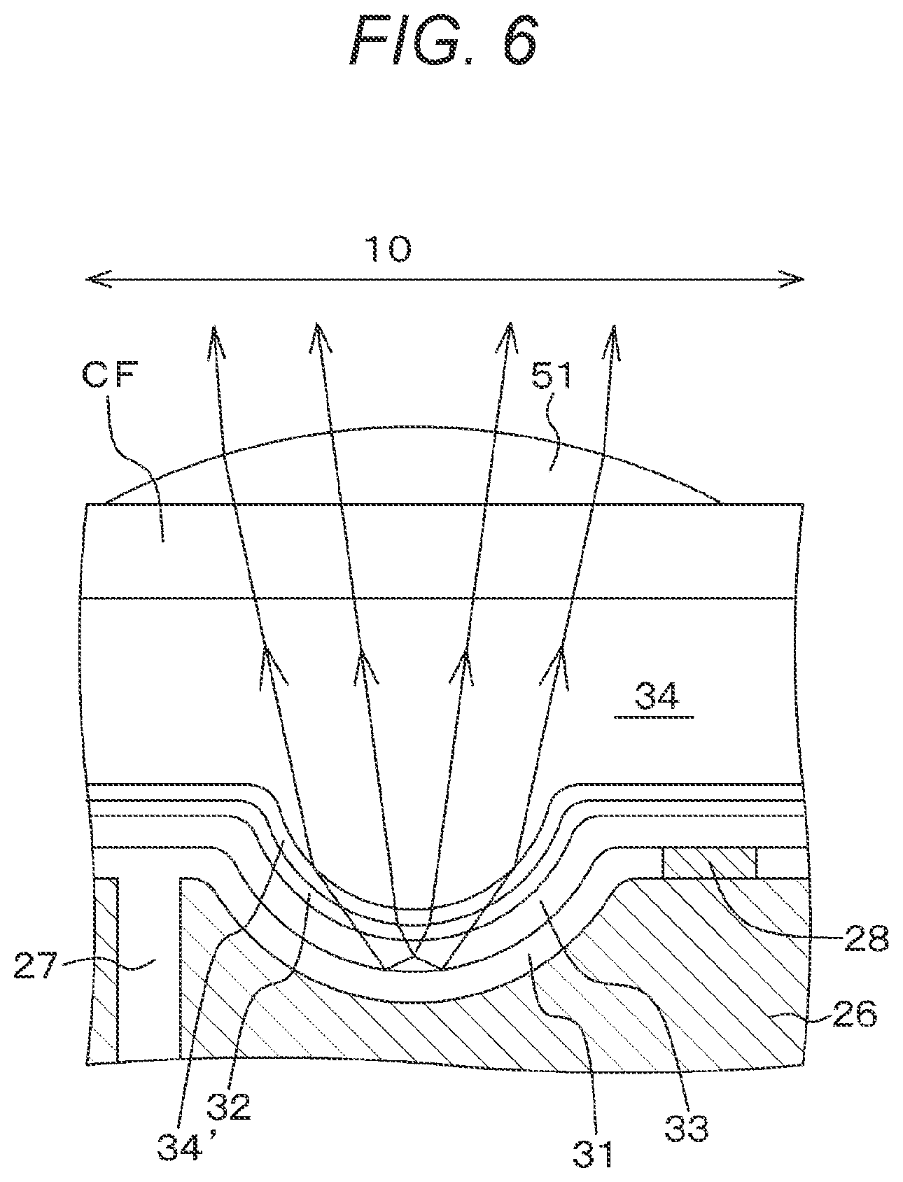 Patent US12366685 Figure 6 – Light emitting element, display device, and method for manufacturing display device