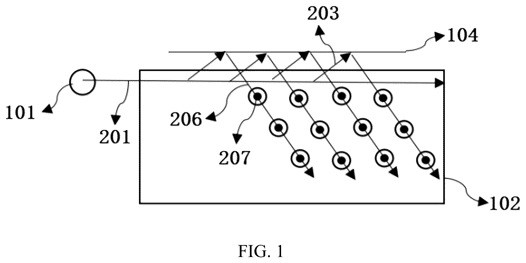 Patent US12366696 Figure 1 – Light guide device, light guide assembly and display equipment