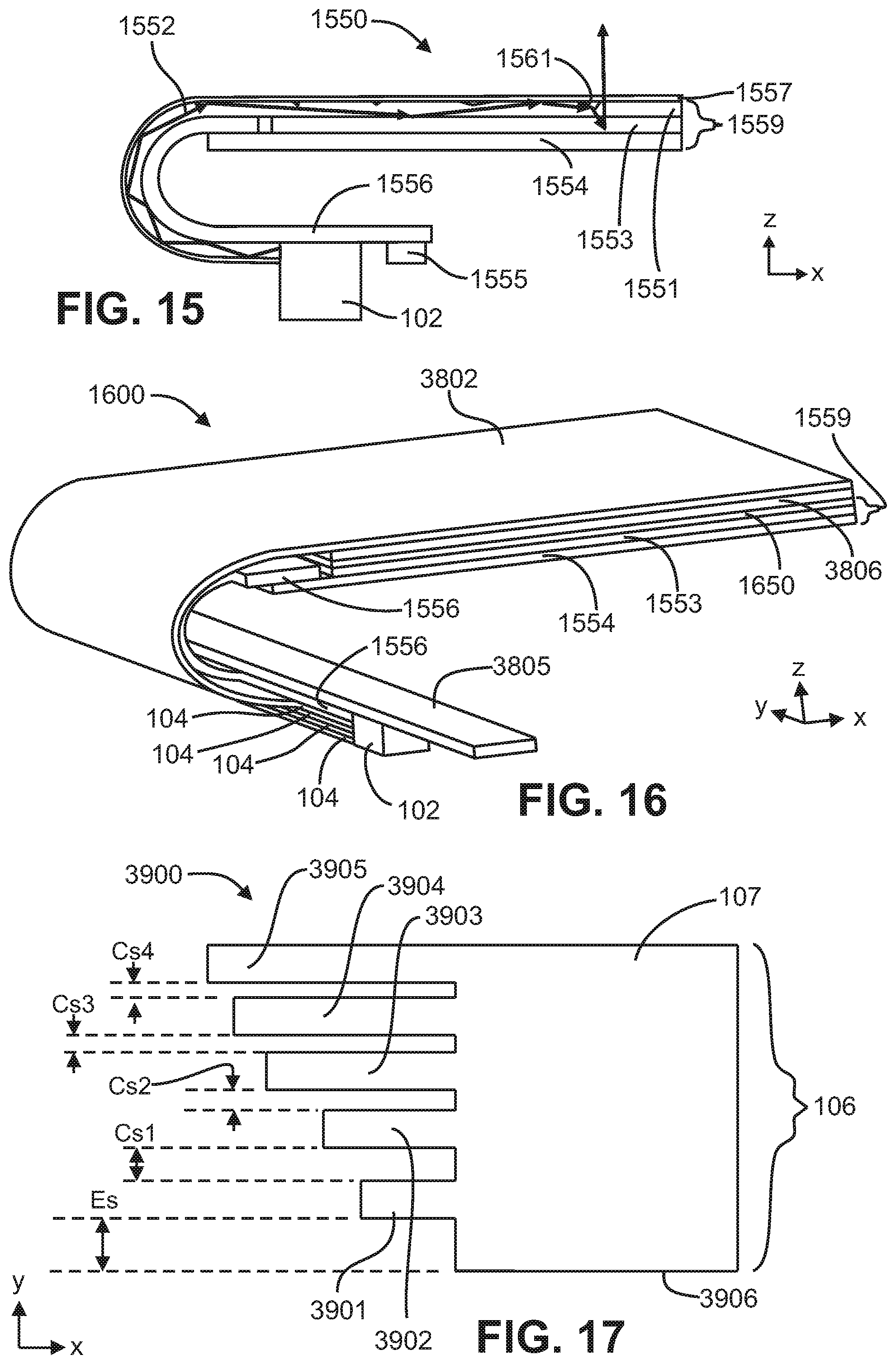 Patent US12366698 Figure 6 – Light emitting device including a light absorbing cladding region on edges of a core layer of a film-based lightguide