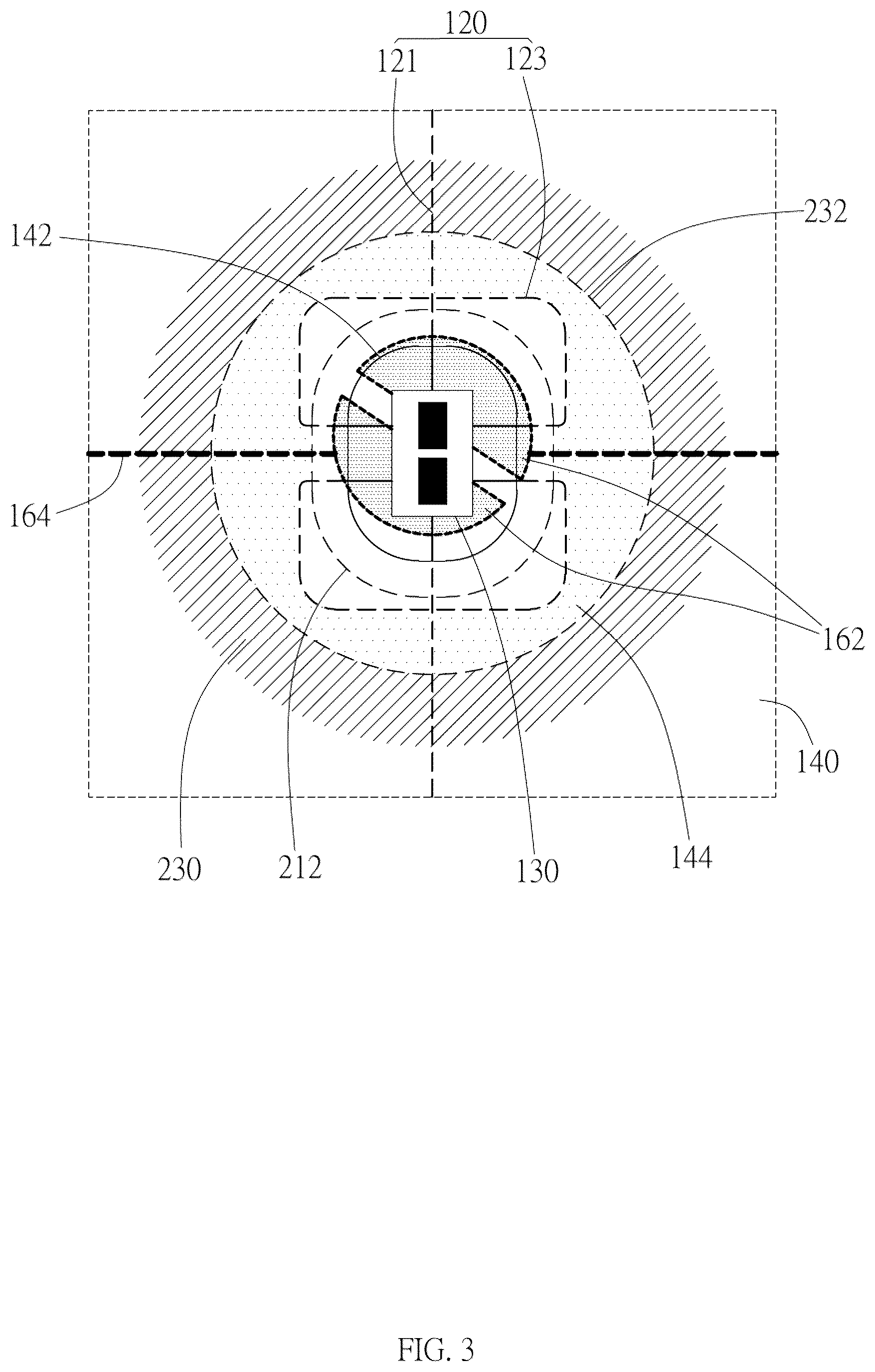 Patent US12366700 Figure 3 – Keyboard with lighting board for backlighting keycap