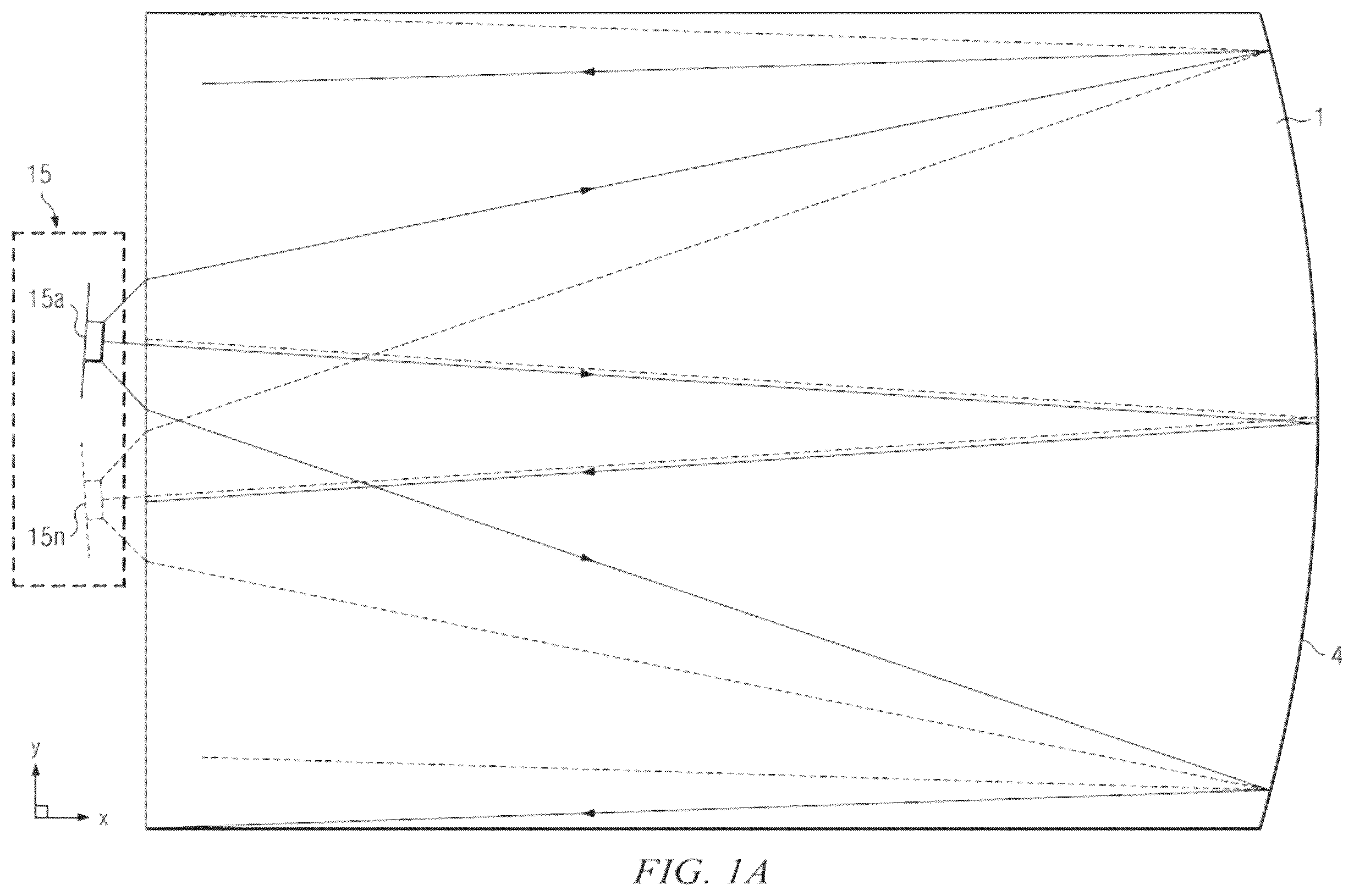 Patent US12366701 Figure 1 – Optical stack for imaging directional backlights