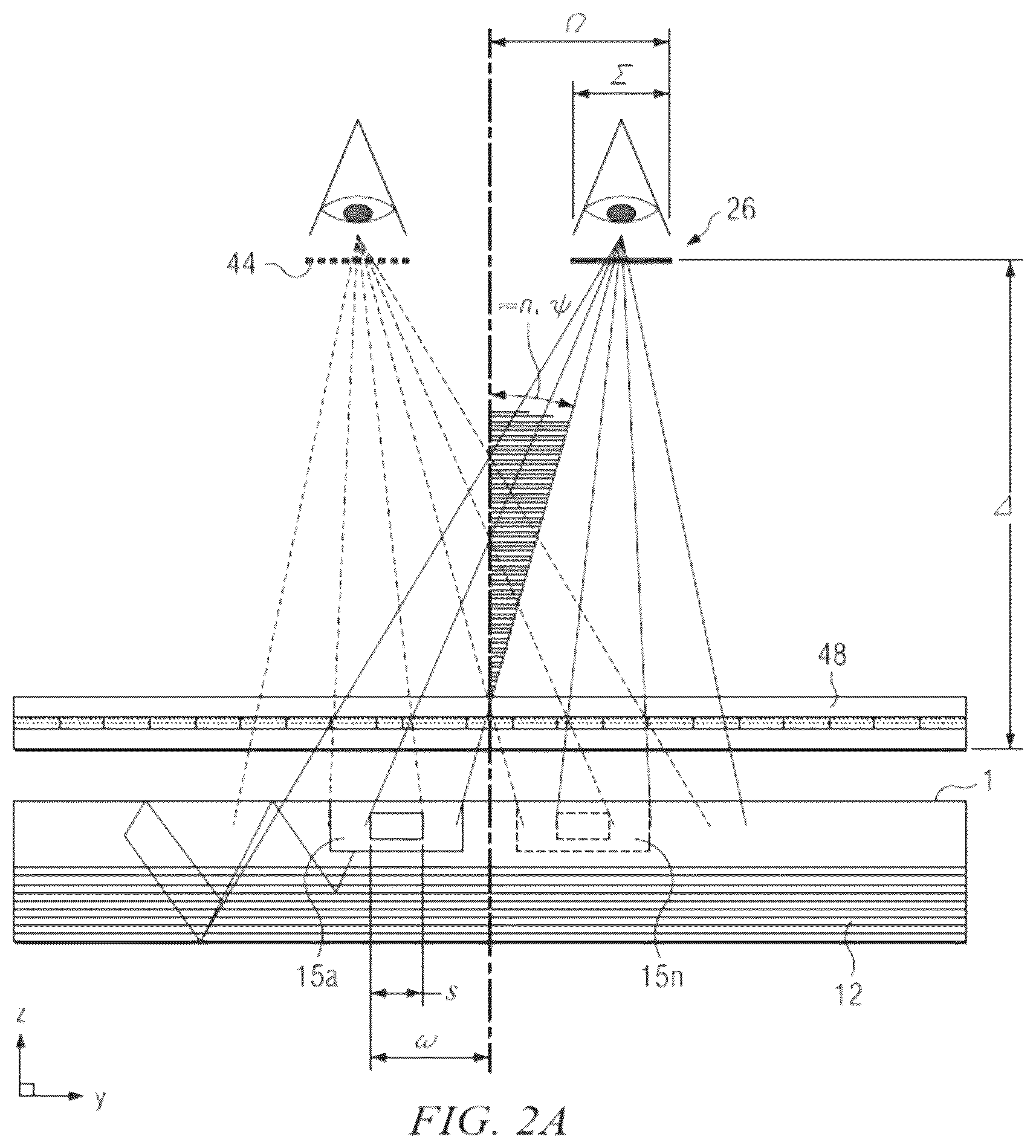 Patent US12366701 Figure 3 – Optical stack for imaging directional backlights