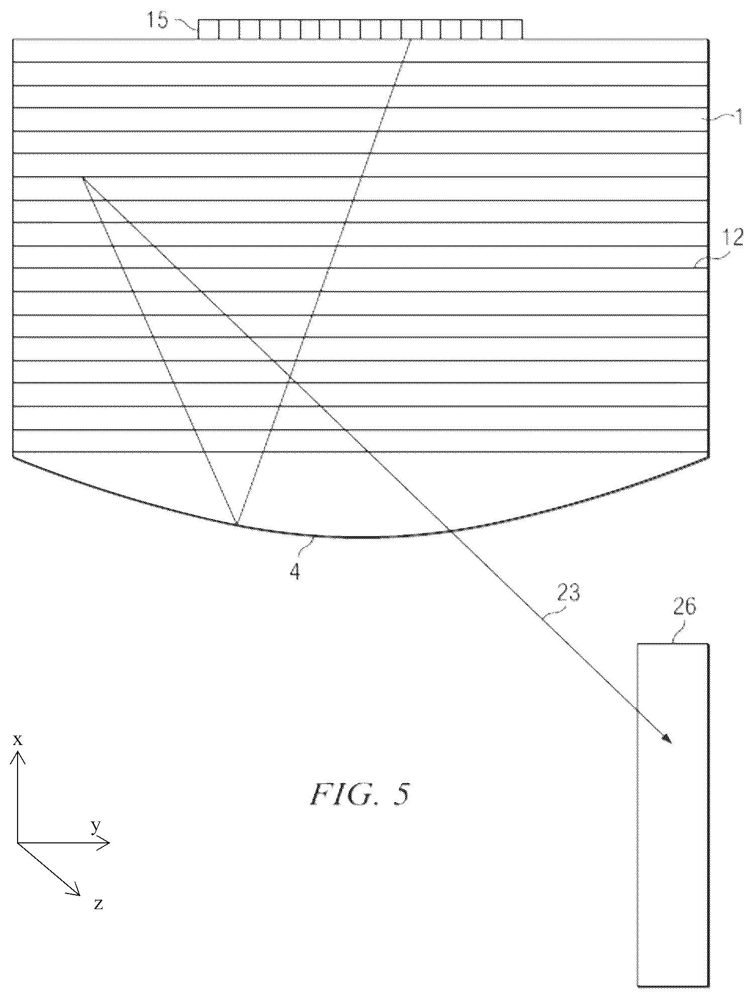 Patent US12366701 Figure 8 – Optical stack for imaging directional backlights