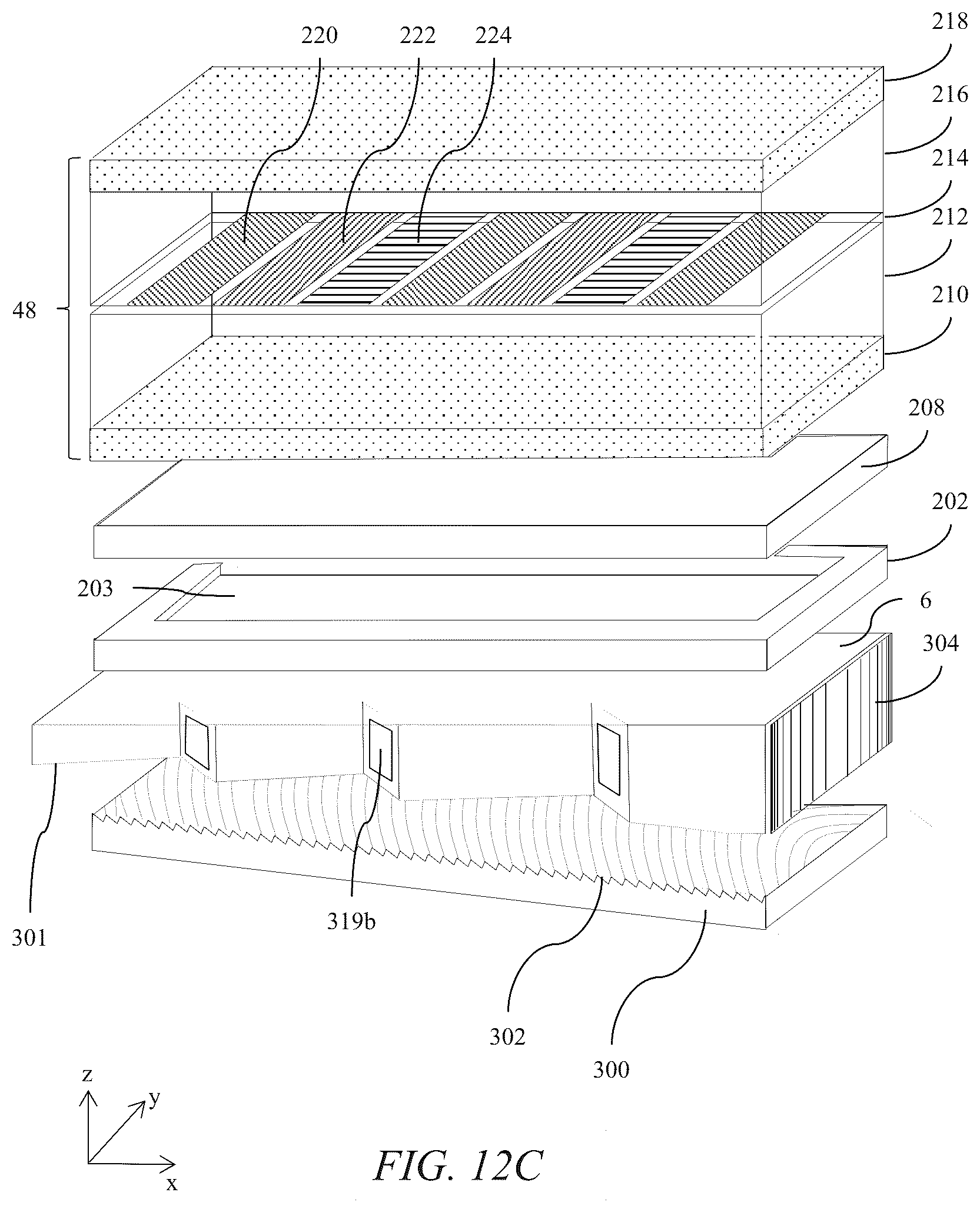 Patent US12366701 Figure 18 – Optical stack for imaging directional backlights