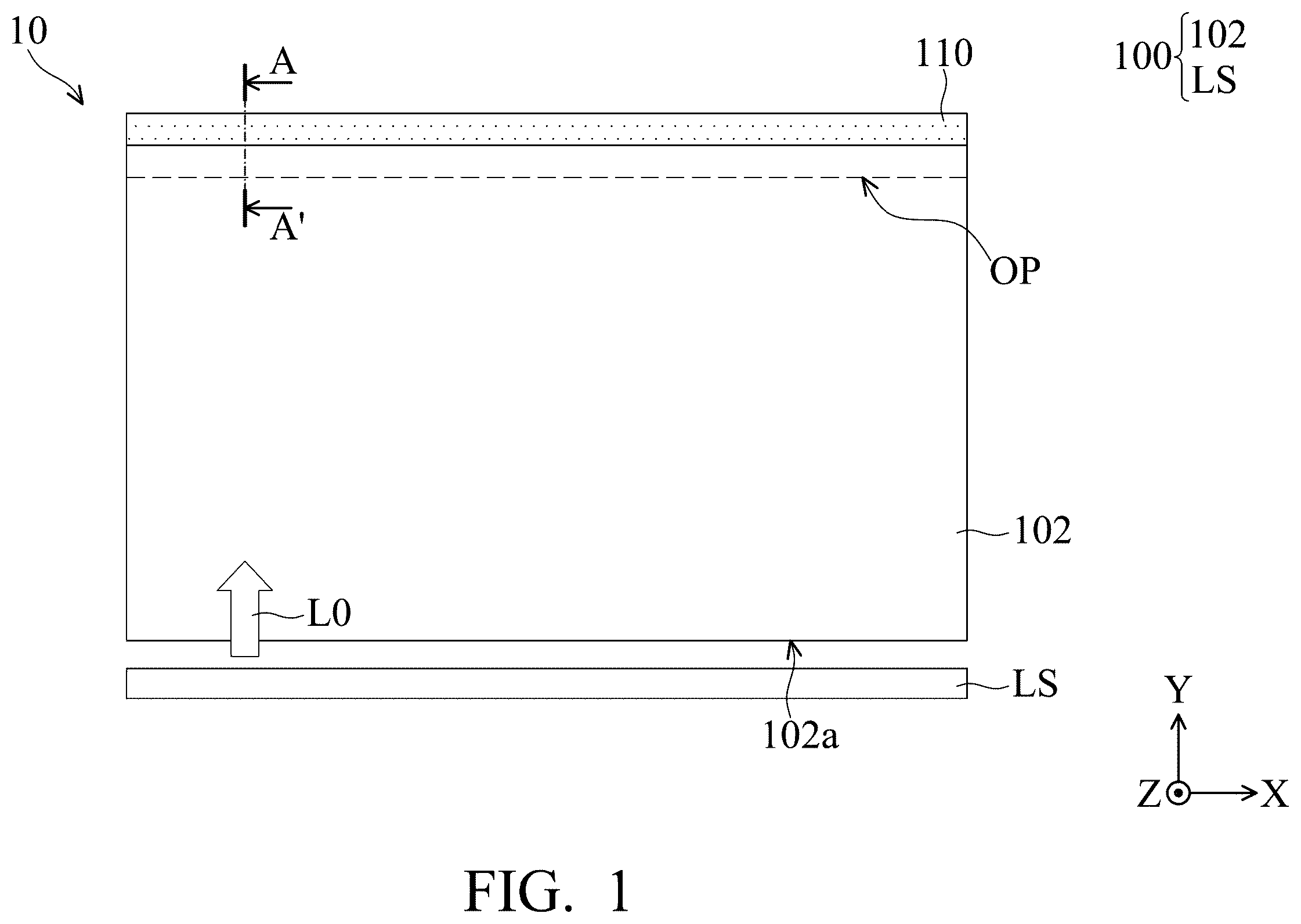 Patent US12366702 — Light-emitting assembly — Figure 1
