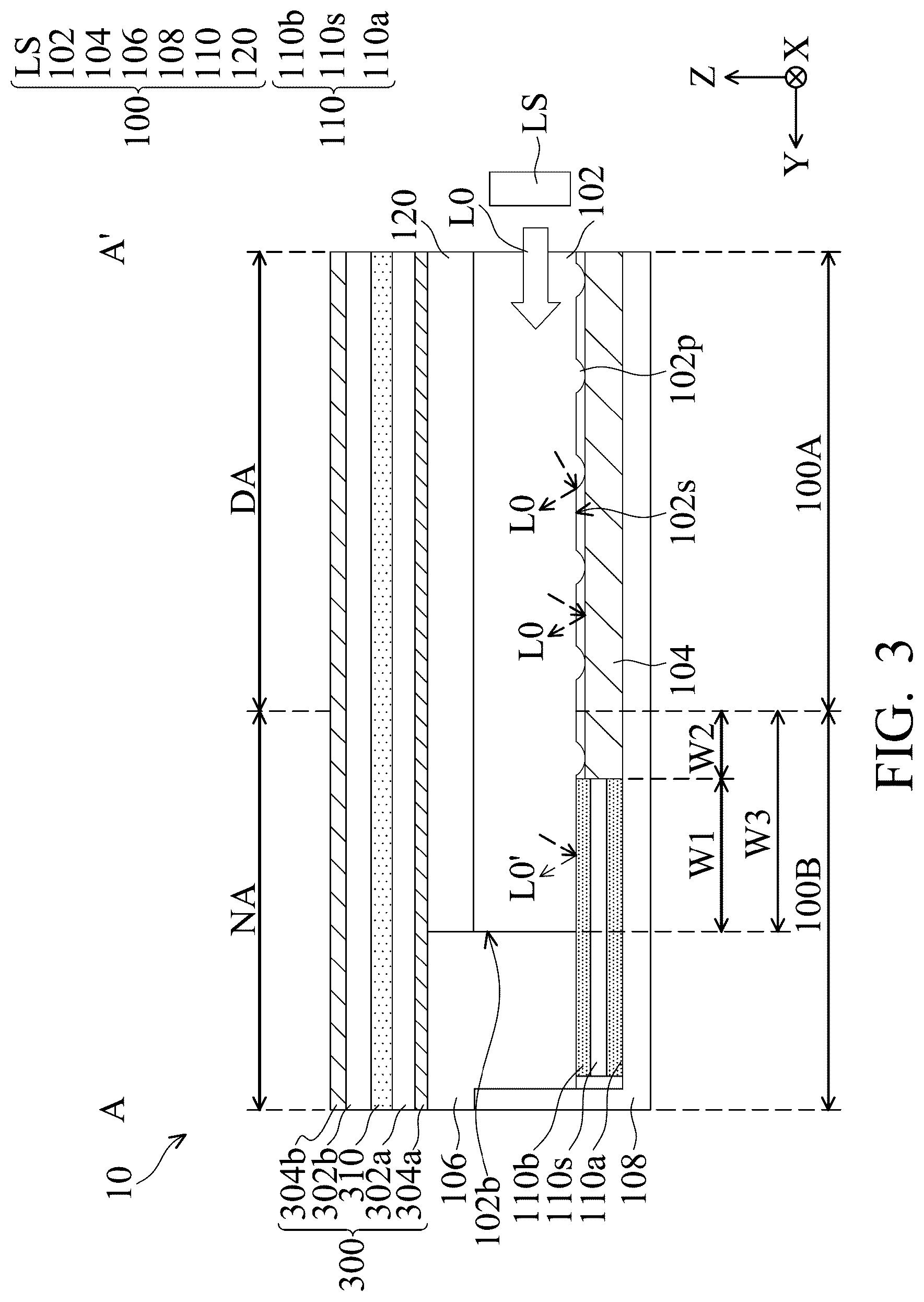Patent US12366702 Figure 3 – Light-emitting assembly