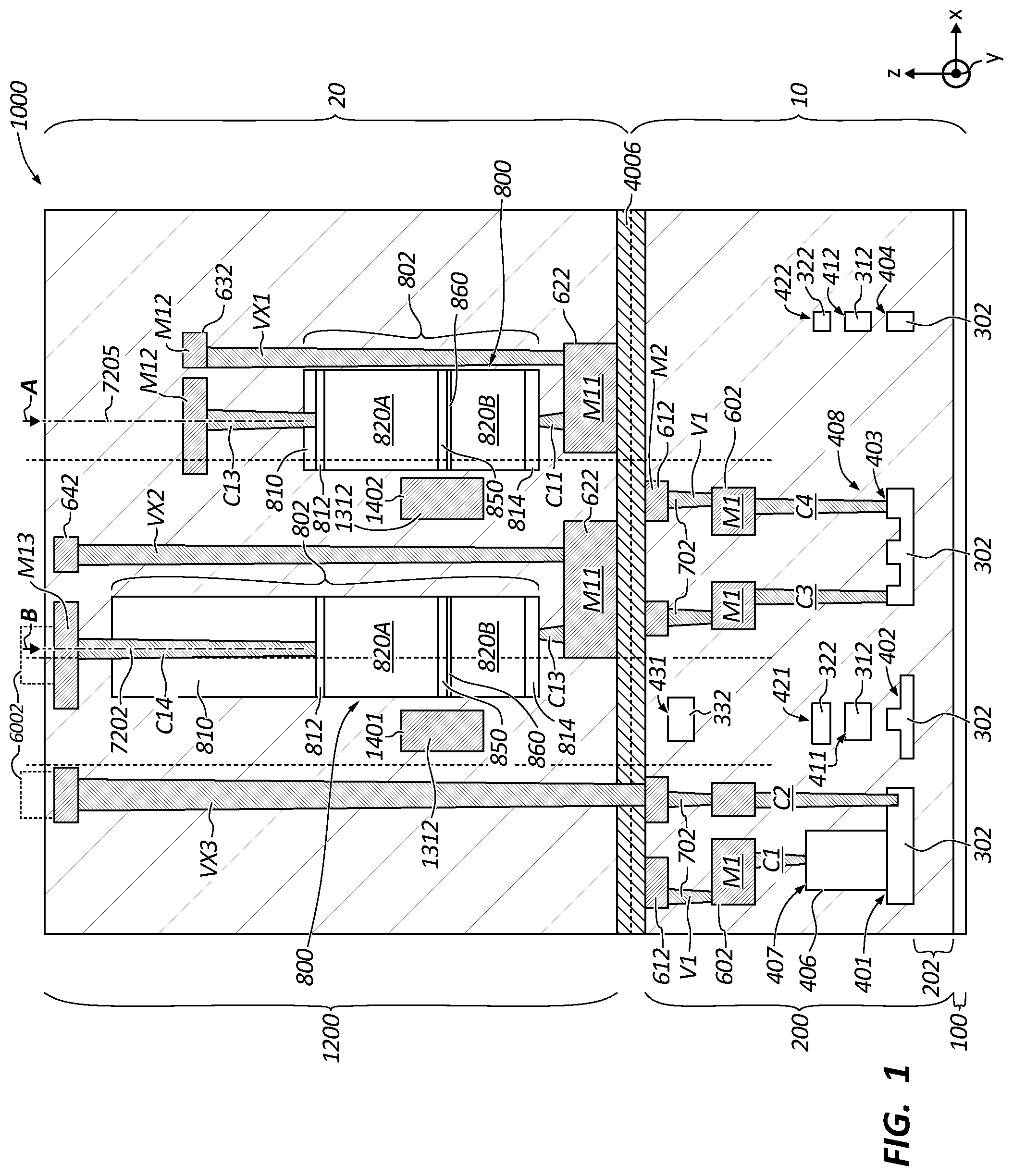 Patent US12366705 Figure 1 – Photonics optoelectrical system