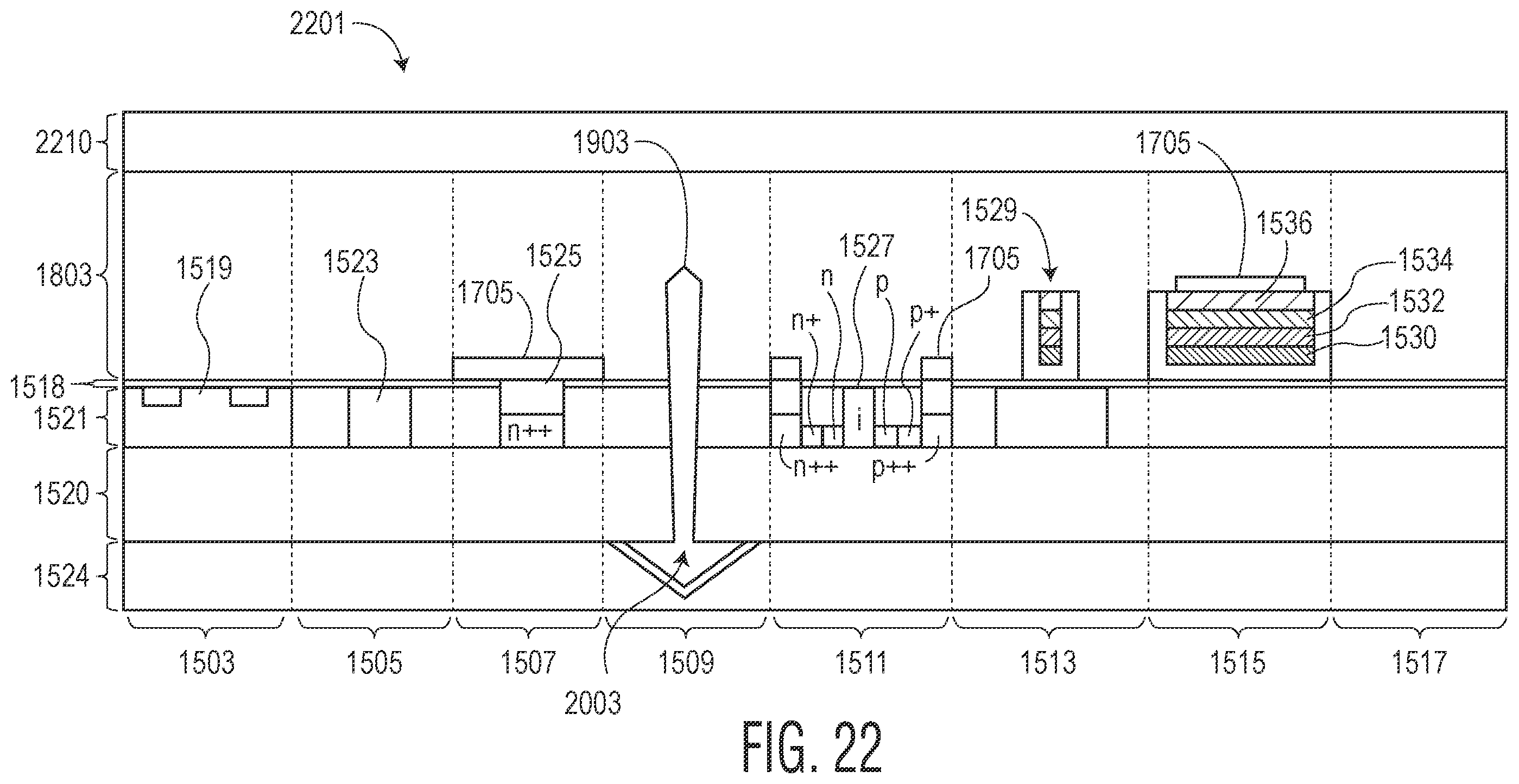 Patent US12366708 Figure 19 – Photonic integrated circuit